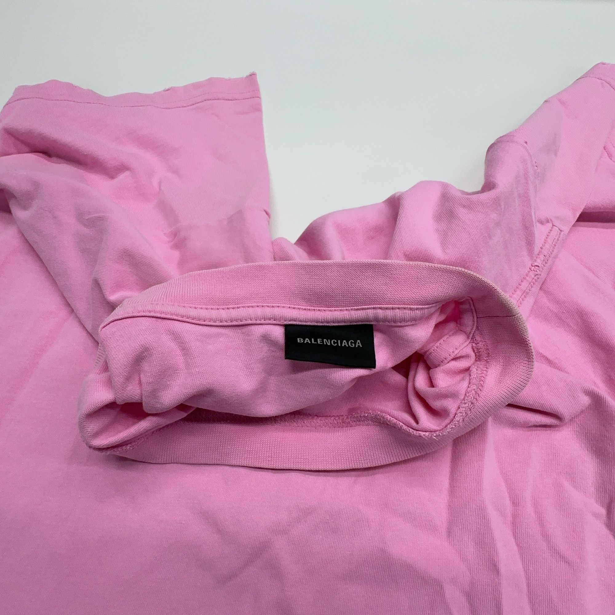 Balenciaga Balenciaga Pink Hand Drawn BB Icon T-Shirt Size S Size S / US 4 / IT 40 - 5 Thumbnail