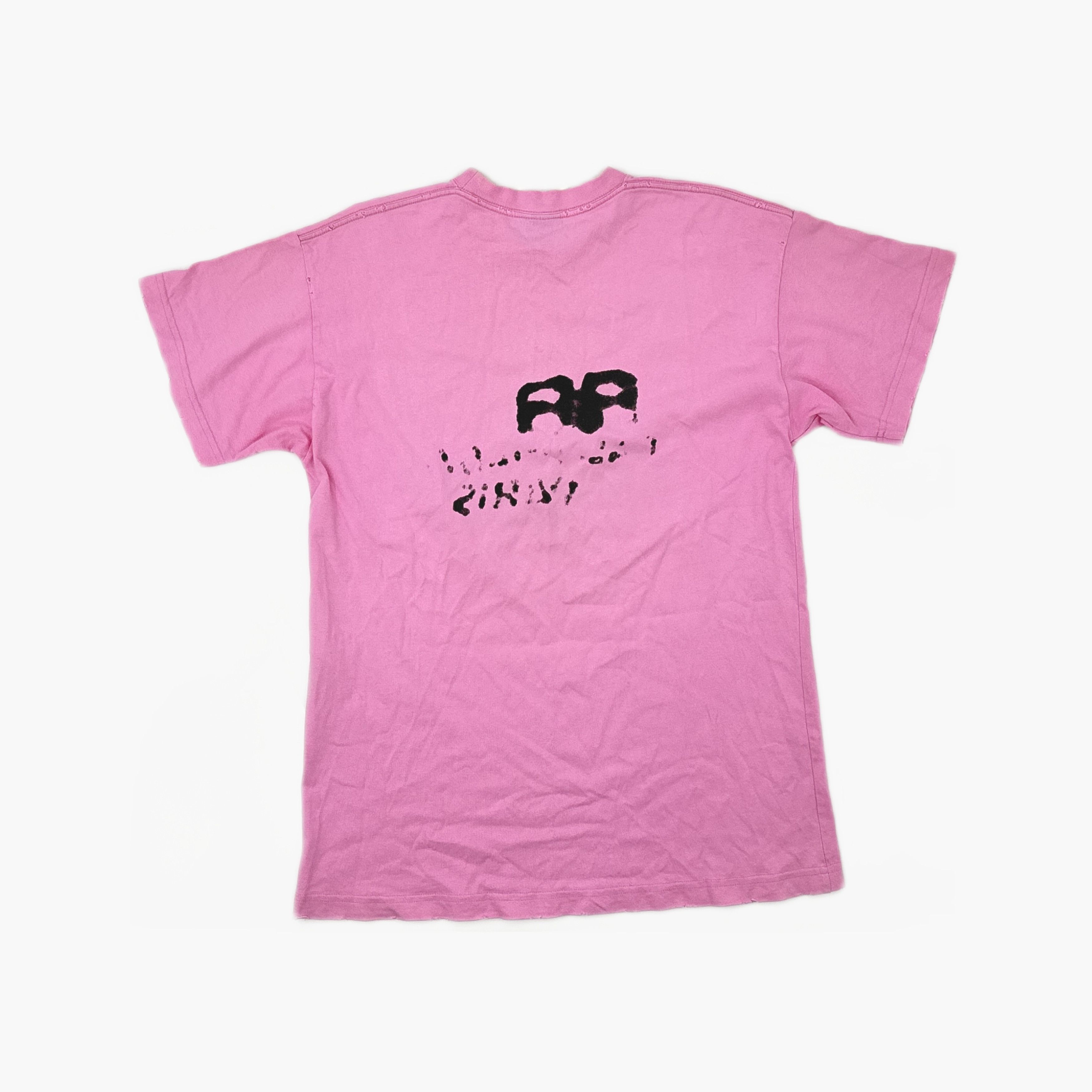Balenciaga Balenciaga Pink Hand Drawn BB Icon T-Shirt Size S Size S / US 4 / IT 40 - 2 Thumbnail