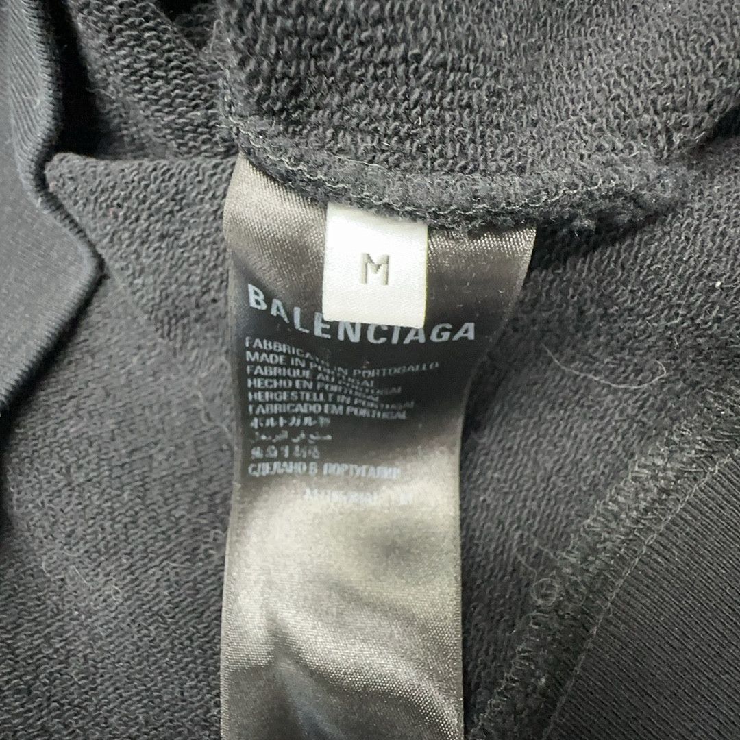 Balenciaga Balenciaga Wave Logo Embroidered Hoodie Size M Size US M / EU 48-50 / 2 - 3 Thumbnail