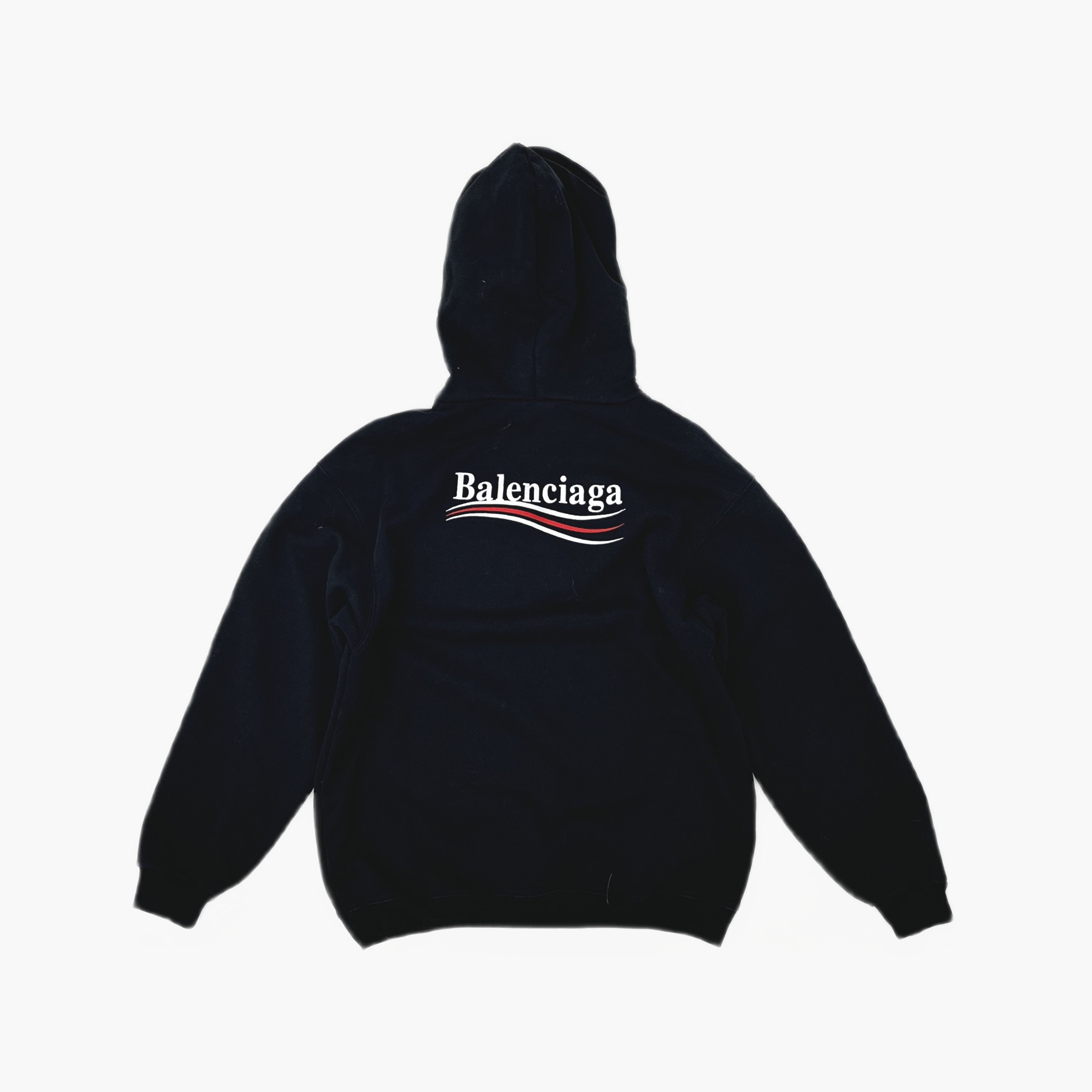Balenciaga Balenciaga Wave Logo Embroidered Hoodie Size M Size US M / EU 48-50 / 2 - 2 Thumbnail
