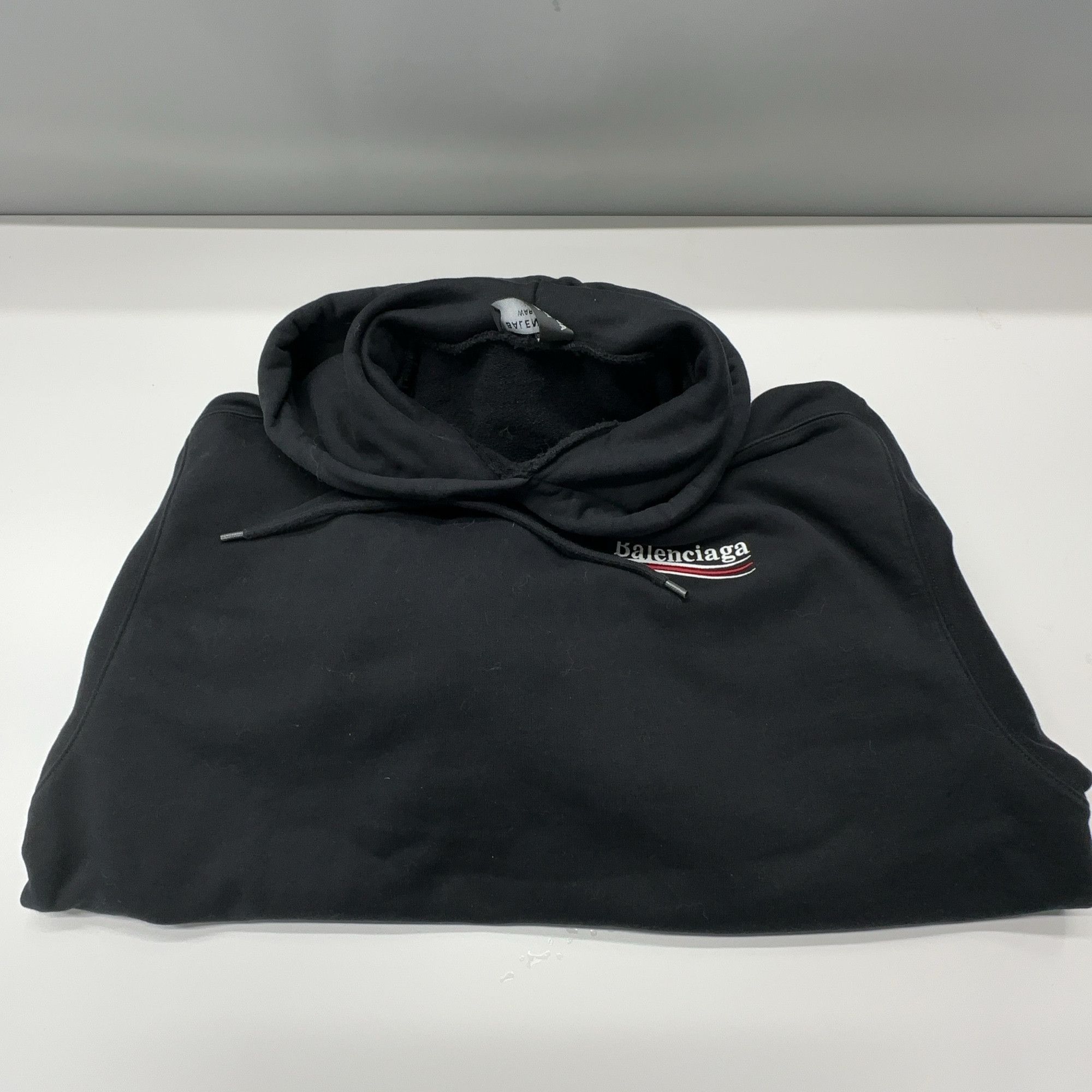 Balenciaga Balenciaga Wave Logo Embroidered Hoodie Size M Size US M / EU 48-50 / 2 - 6 Thumbnail