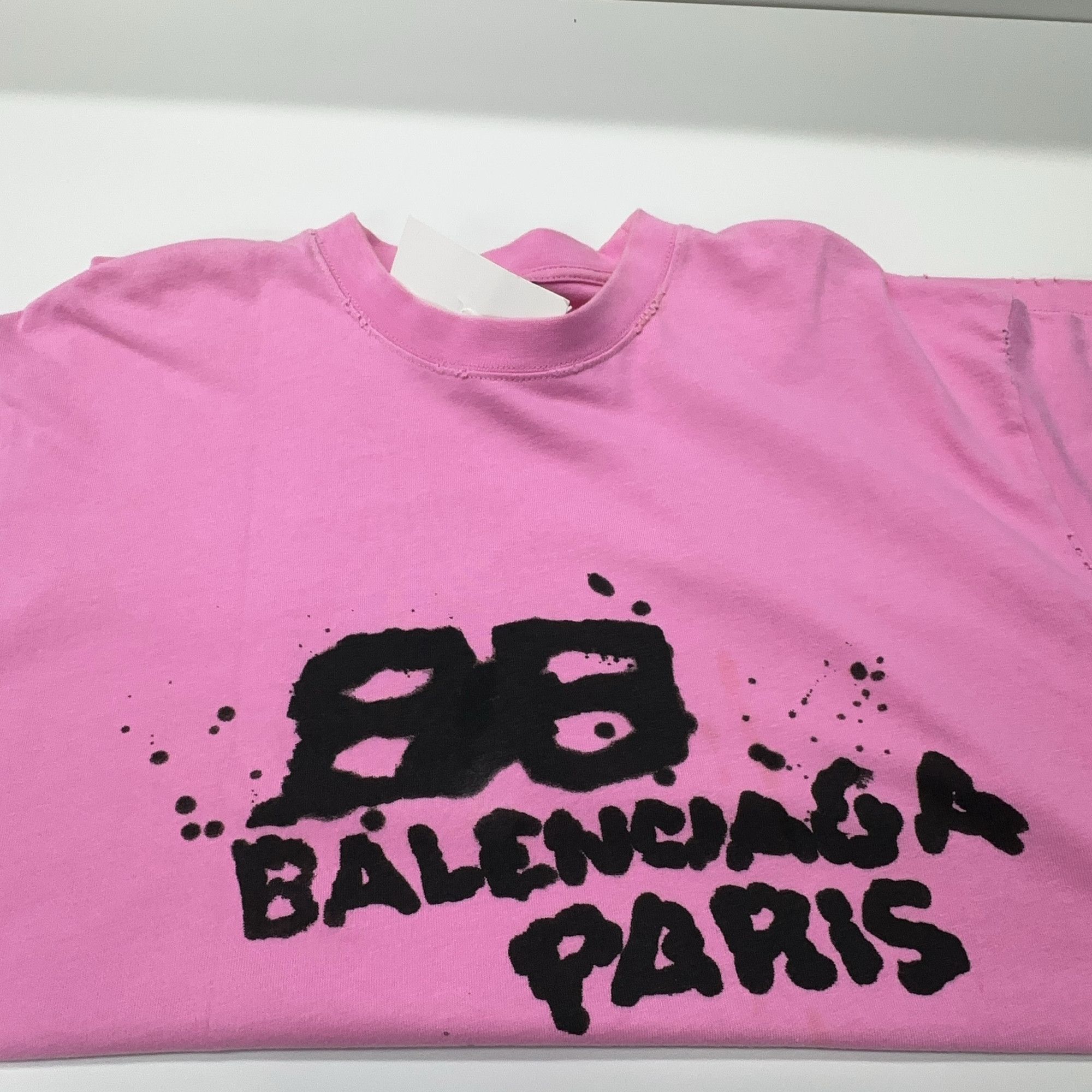 Balenciaga Balenciaga BB Logo Pink T-Shirt Size XS Size XS / US 0-2 / IT 36-38 - 7 Thumbnail
