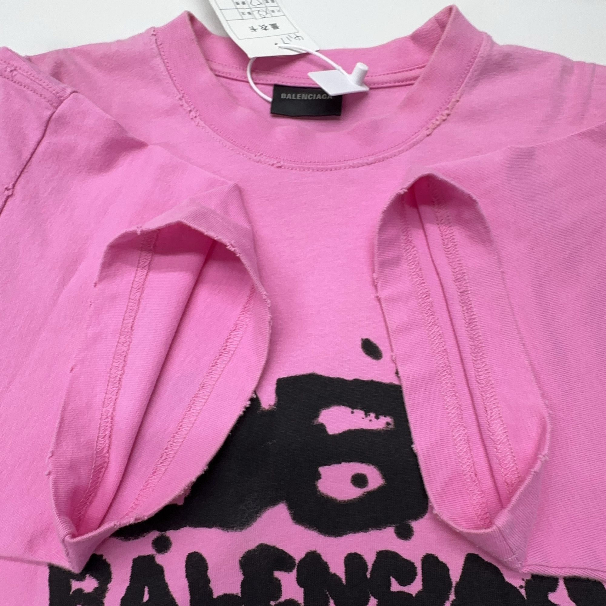 Balenciaga Balenciaga BB Logo Pink T-Shirt Size XS Size XS / US 0-2 / IT 36-38 - 11 Thumbnail
