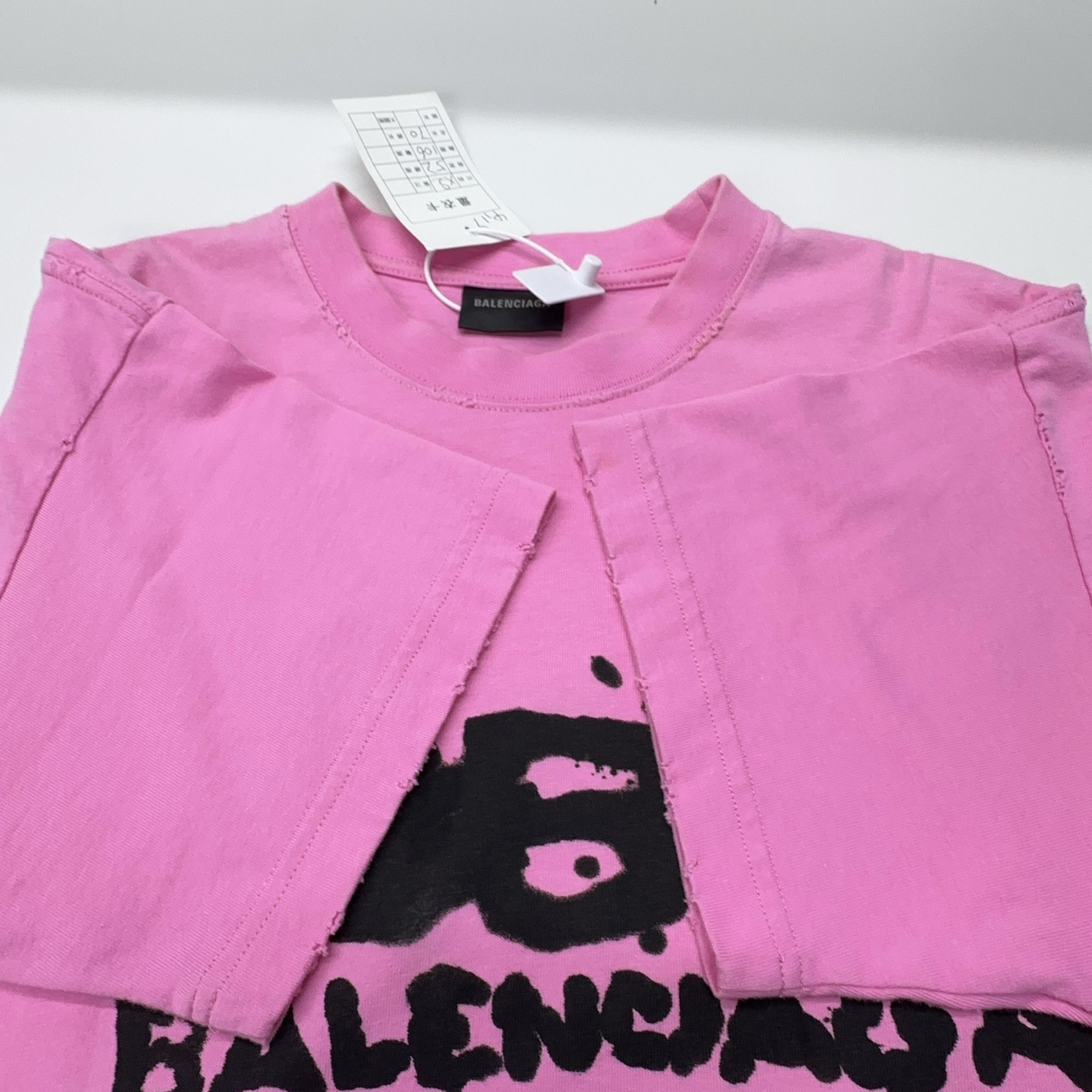 Balenciaga Balenciaga BB Logo Pink T-Shirt Size XS Size XS / US 0-2 / IT 36-38 - 10 Thumbnail