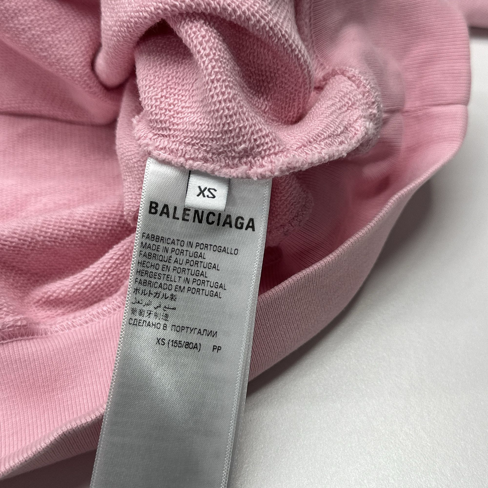 Balenciaga Balenciaga Logo Paris Sweatshirt Pink XS Size XS / US 0-2 / IT 36-38 - 4 Thumbnail