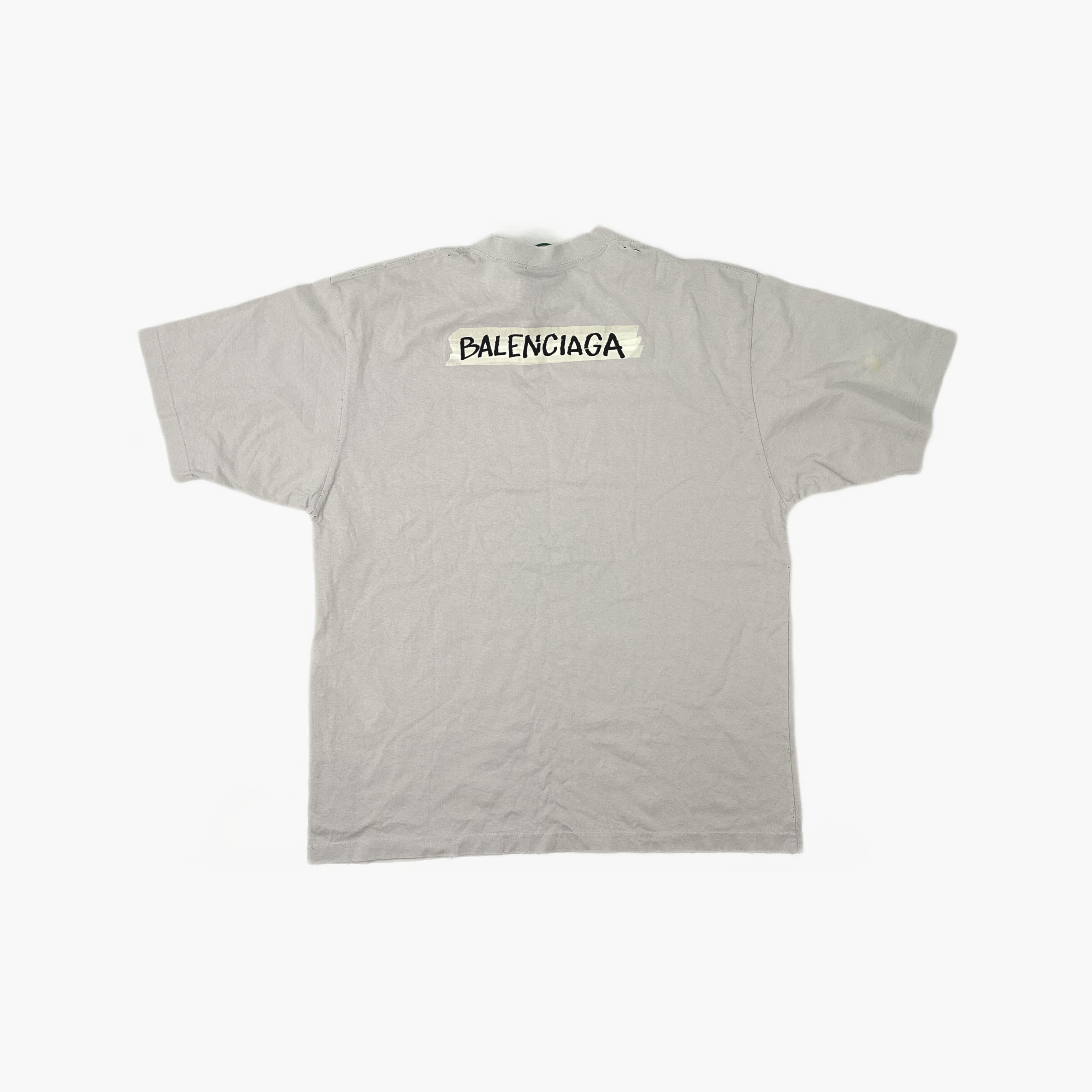Balenciaga Balenciaga Logo Print T-Shirt Size M Size US M / EU 48-50 / 2 - 2 Thumbnail