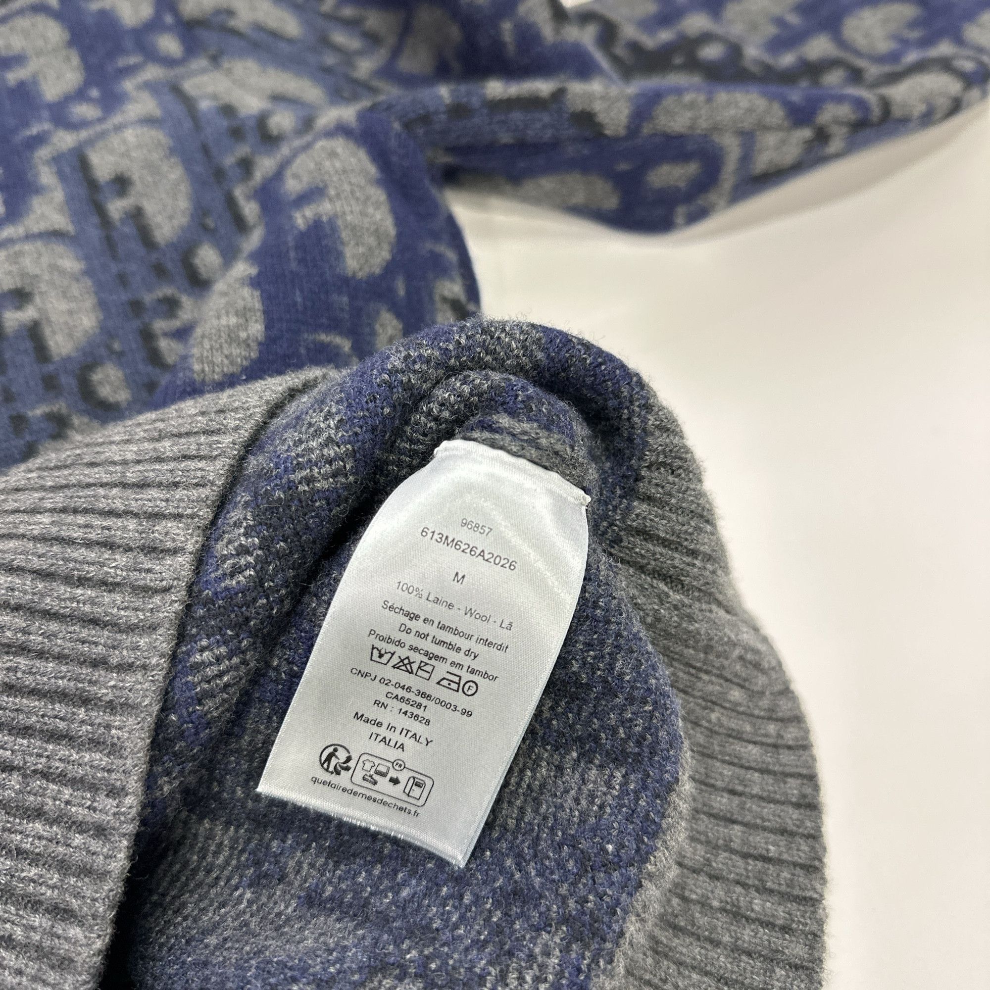 Dior Dior Oblique Jacquard Sweater Size M Size US M / EU 48-50 / 2 - 3 Thumbnail