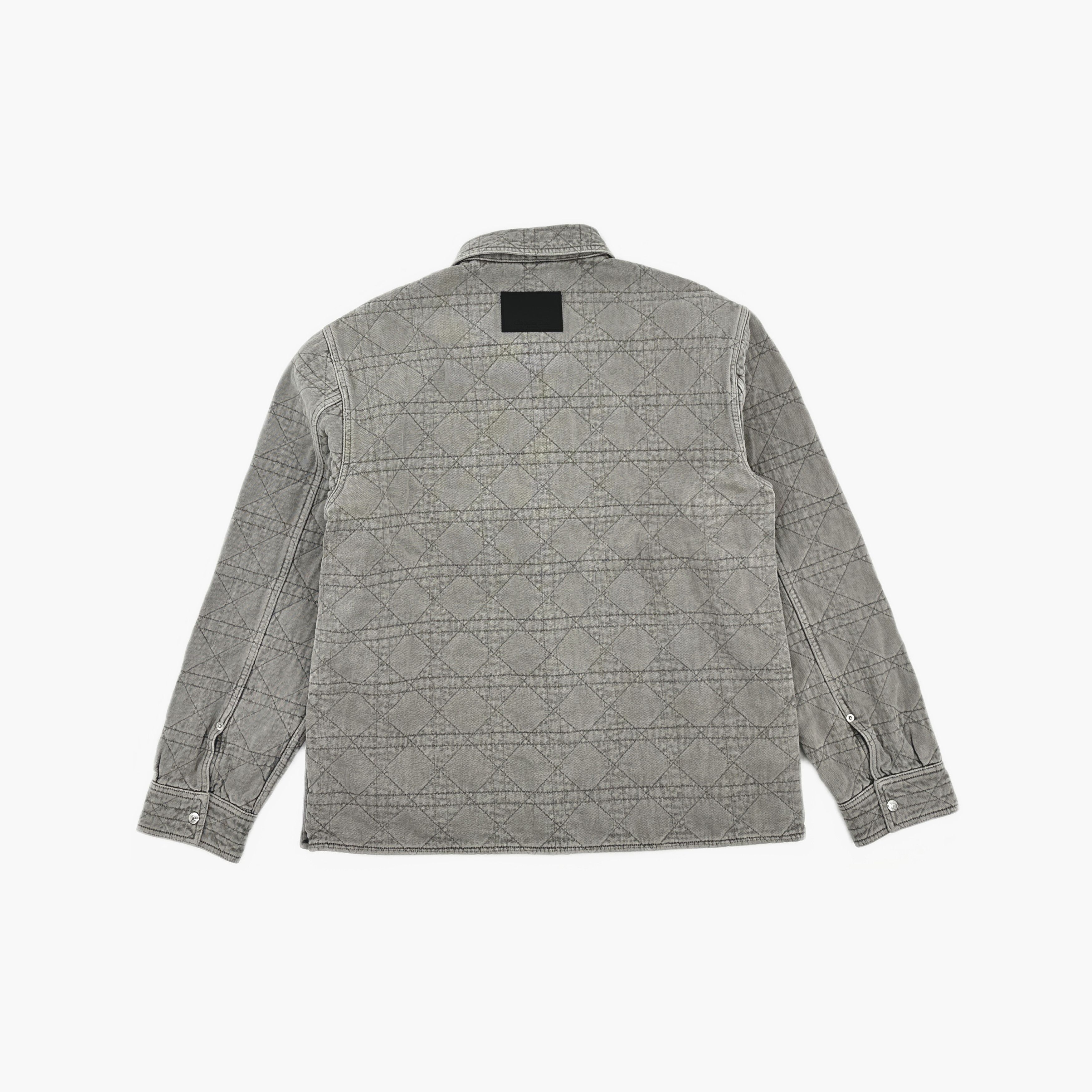 Dior Dior Cannage Quilted Cotton Shirt Size M Size US XXS / EU 40 - 2 Thumbnail
