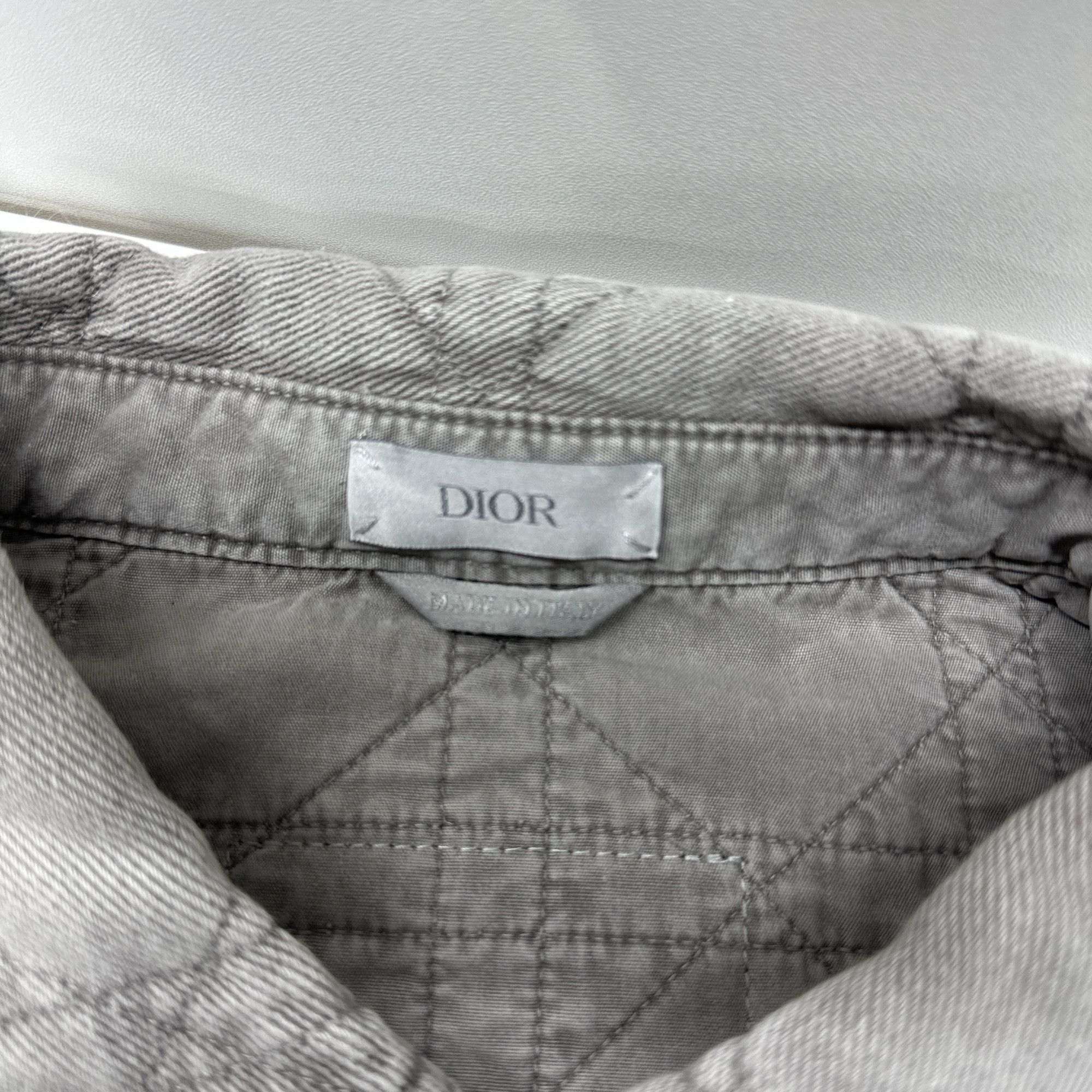 Dior Dior Cannage Quilted Cotton Shirt Size M Size US XXS / EU 40 - 3 Thumbnail