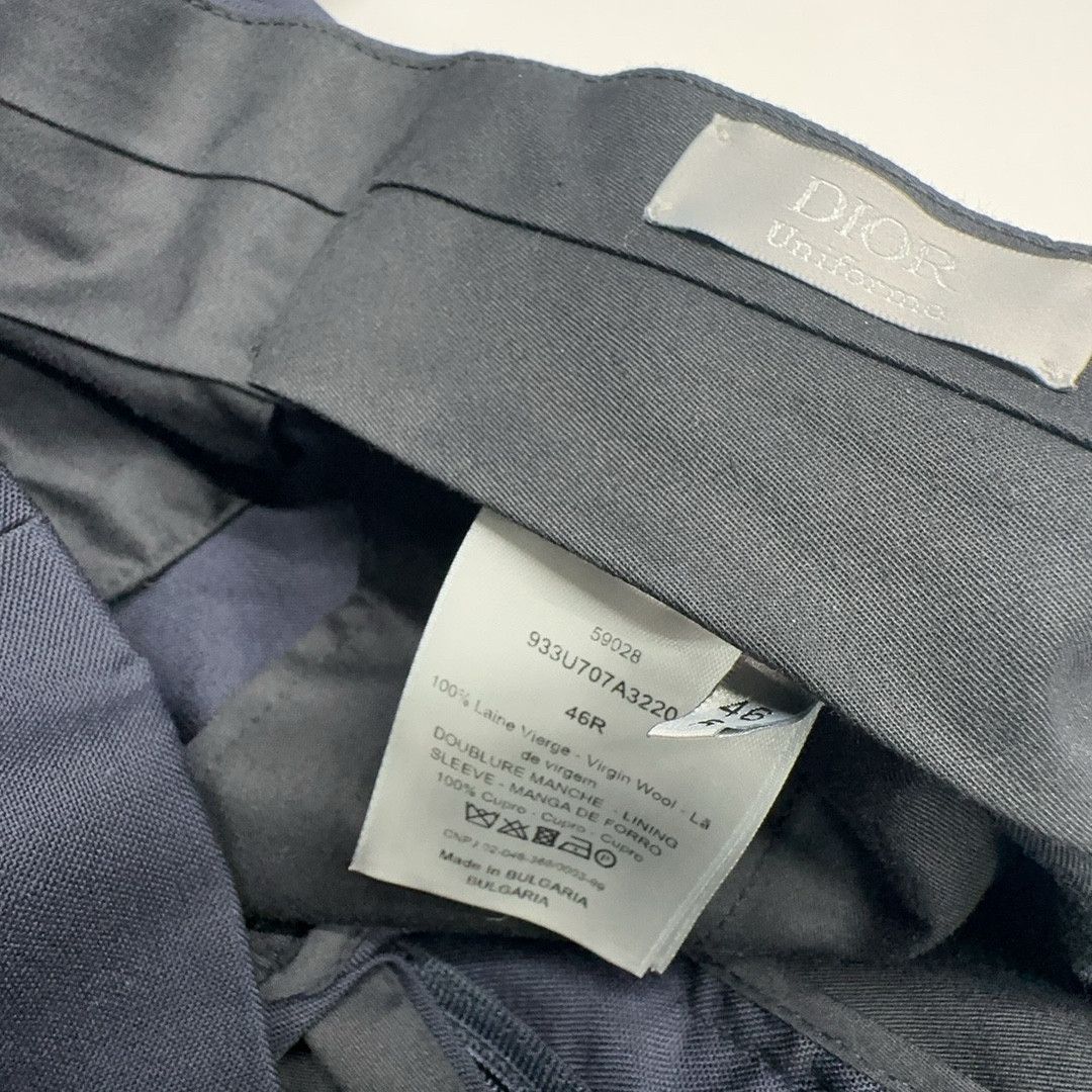 Dior Dior Uniforme Navy Wool Trousers Size 46 Size 36R - 3 Thumbnail