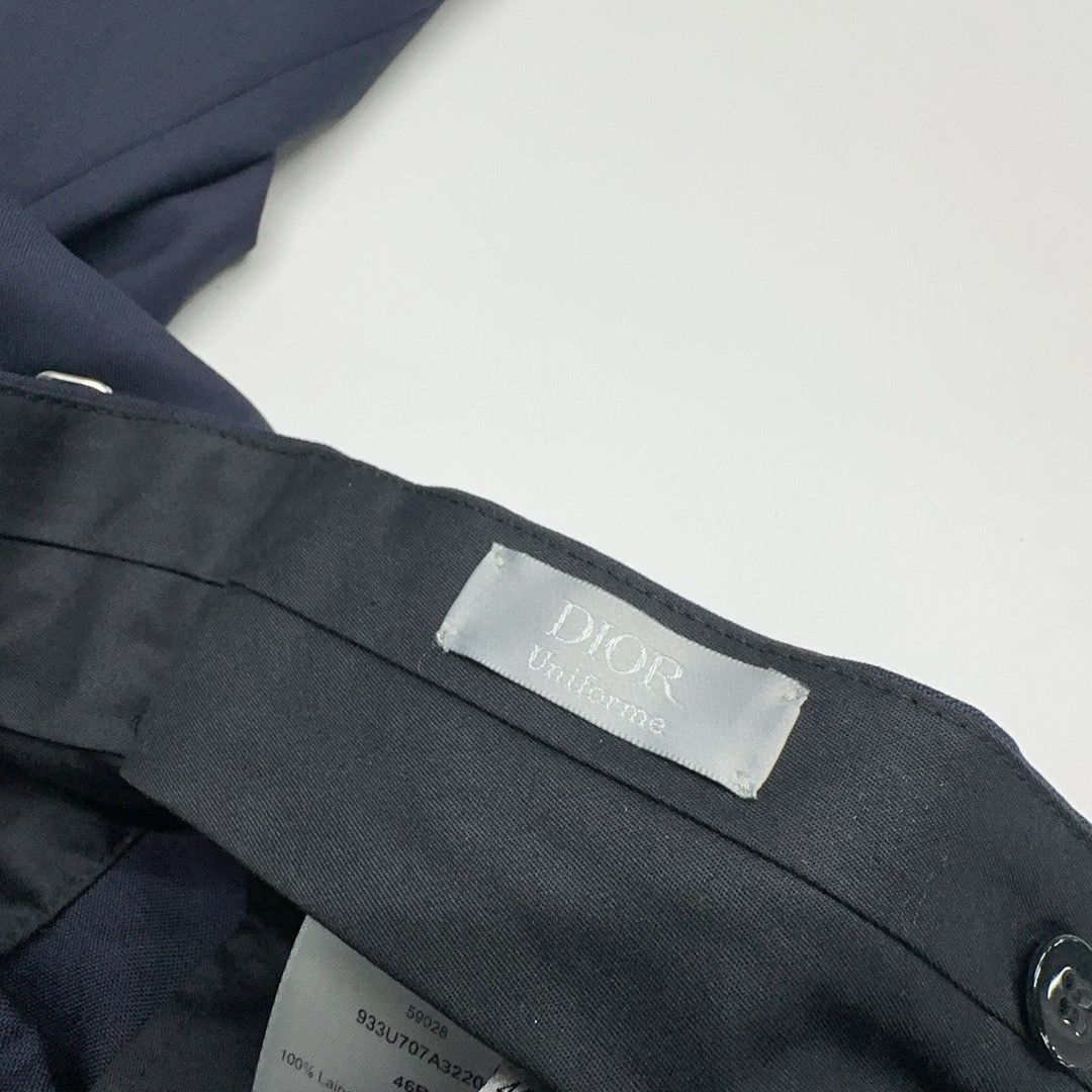 Dior Dior Uniforme Navy Wool Trousers Size 46 Size 36R - 4 Thumbnail