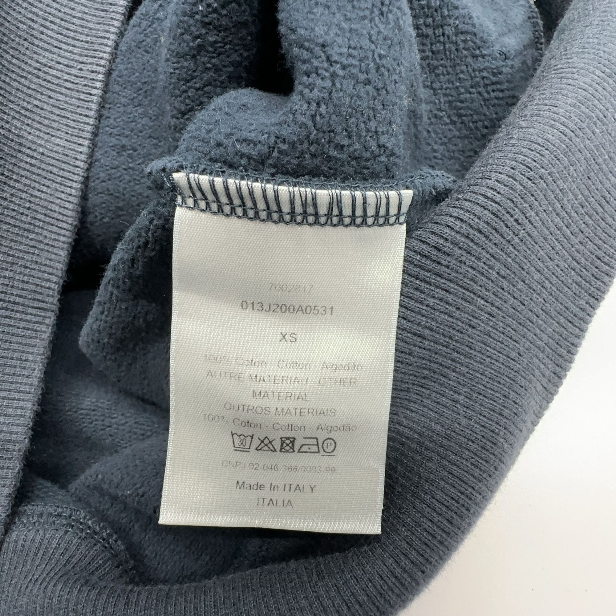 Dior Dior Cotton Zip-Up Hoodie Size XS Size US XS / EU 42 / 0 - 3 Thumbnail