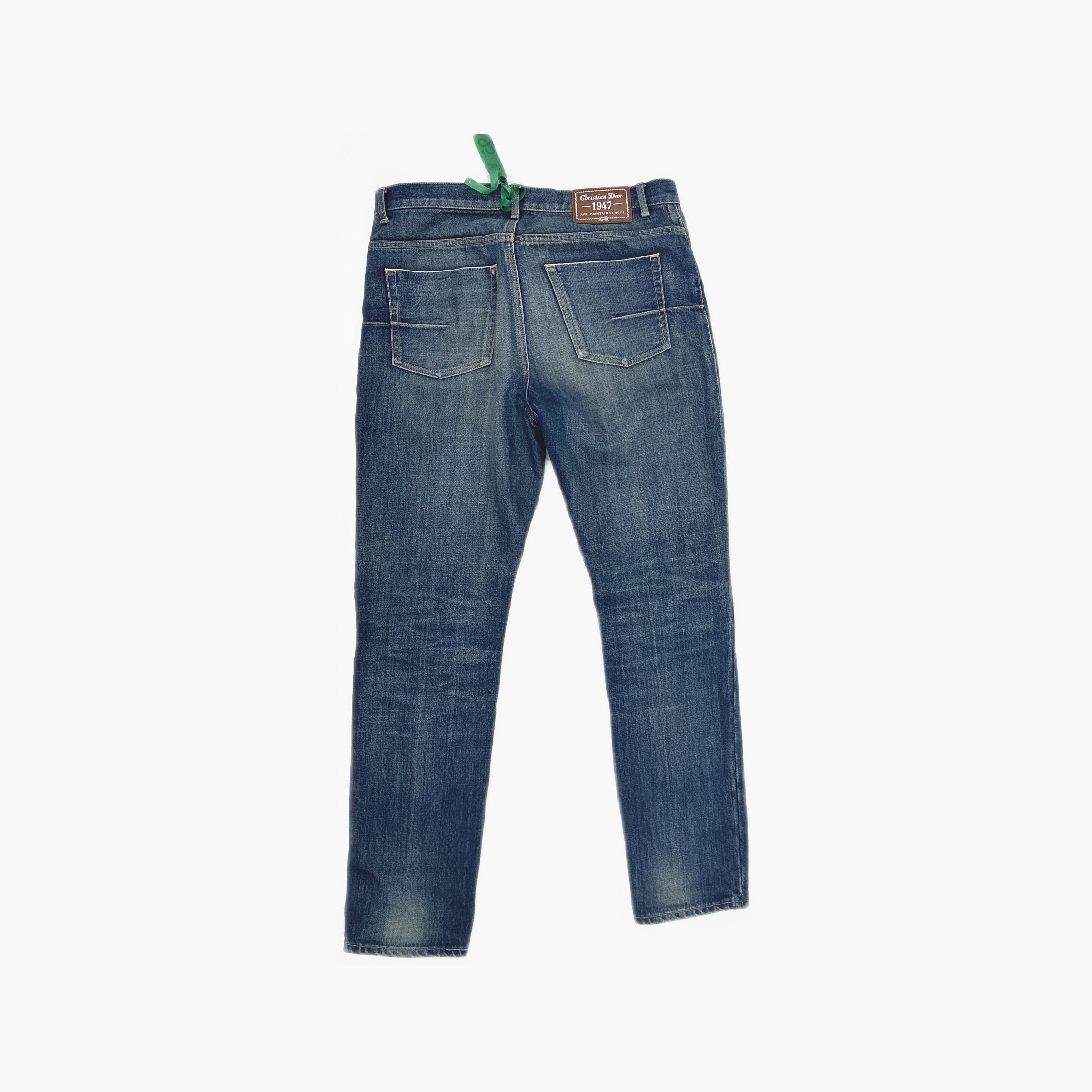 Dior DIOR 1947 Logo Patch Denim Jeans Size 29 Size US 29 - 2 Thumbnail