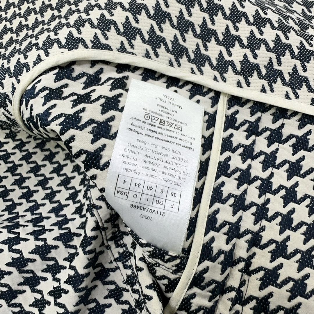 Dior Dior Houndstooth Double Breasted Jacket Size 36 Size XS / US 0-2 / IT 36-38 - 5 Thumbnail