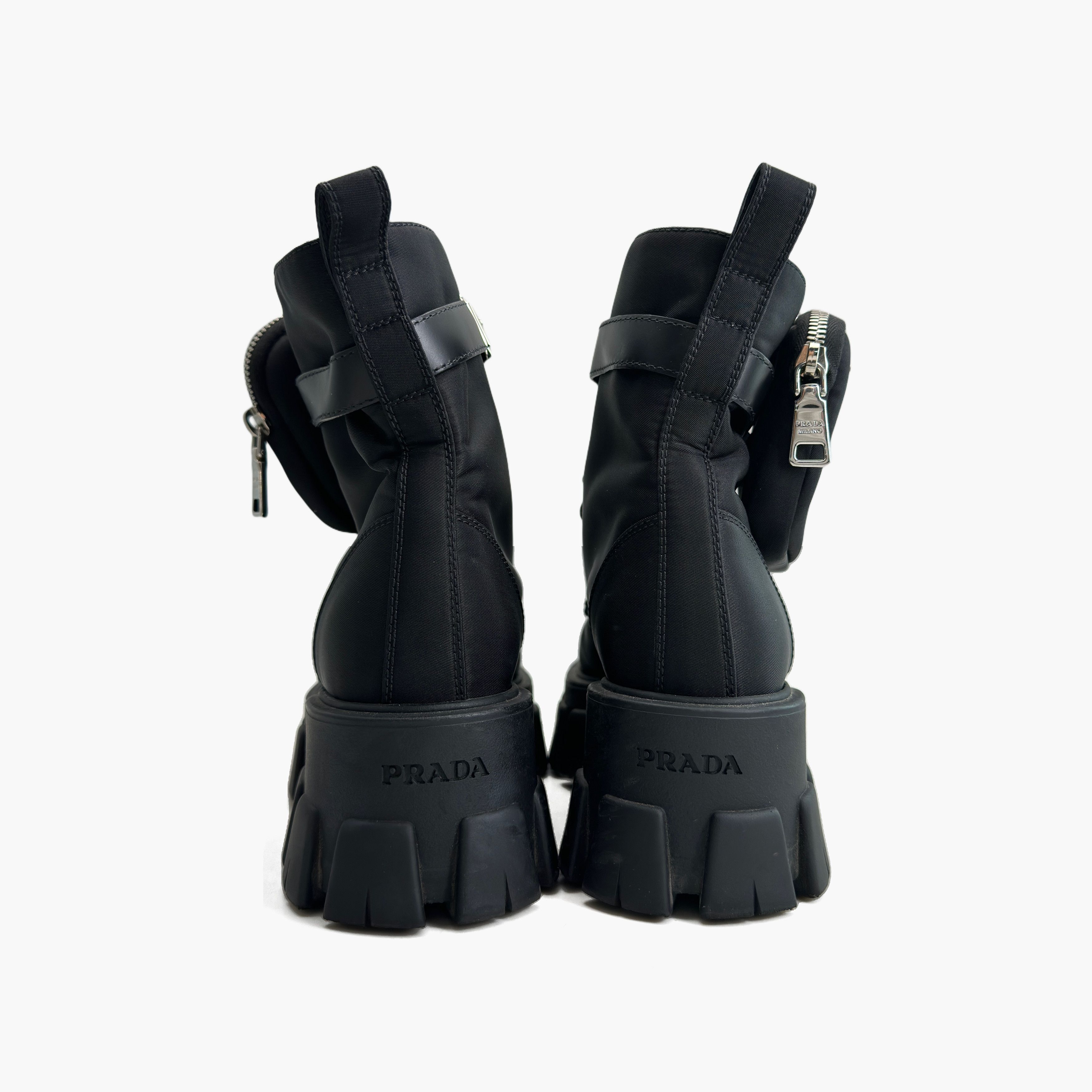 Prada Prada Monolith Re-Nylon Pouch Boots Size 36 Size US 6 / IT 36 - 6 Thumbnail