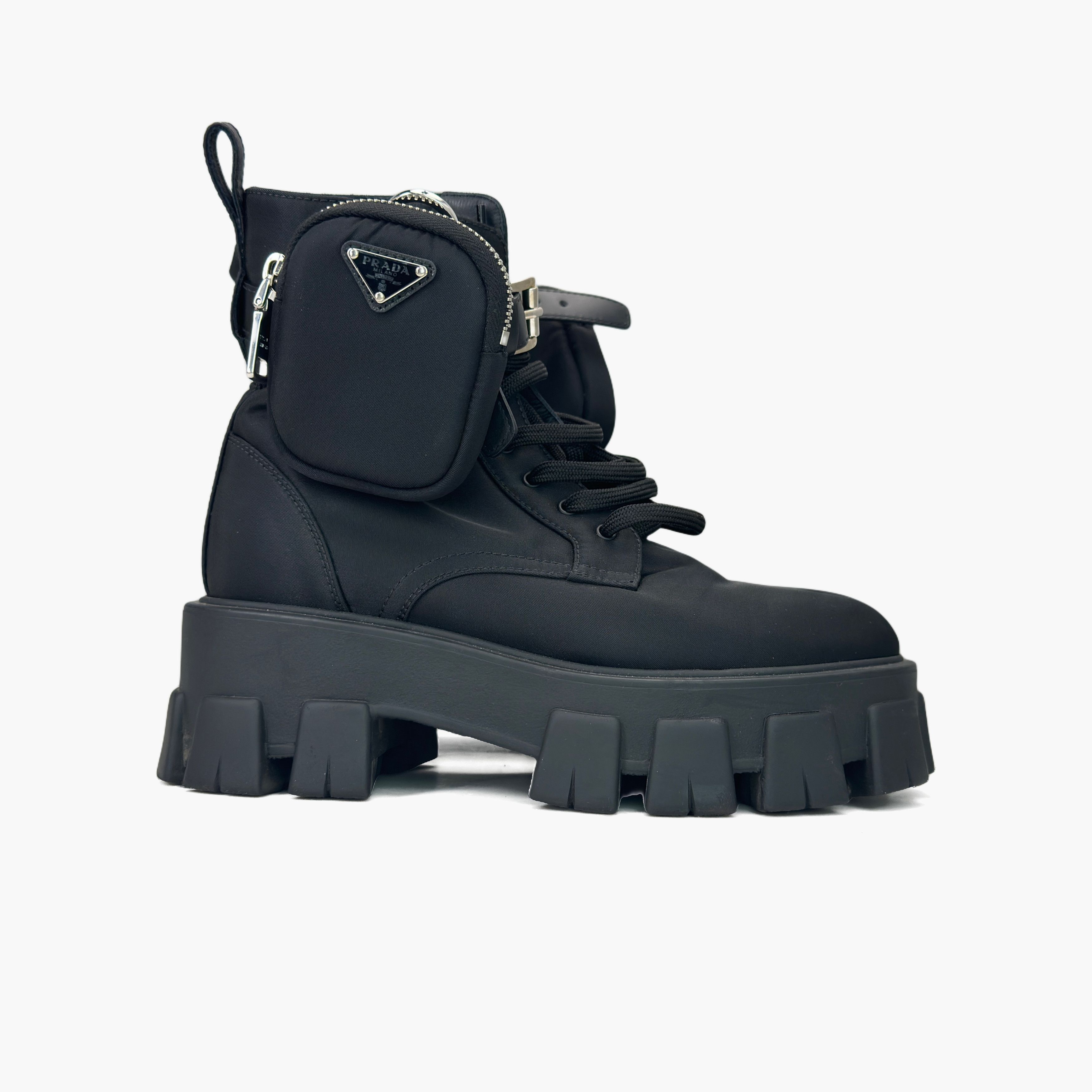 Prada Prada Monolith Re-Nylon Pouch Boots Size 36 Size US 6 / IT 36 - 4 Thumbnail