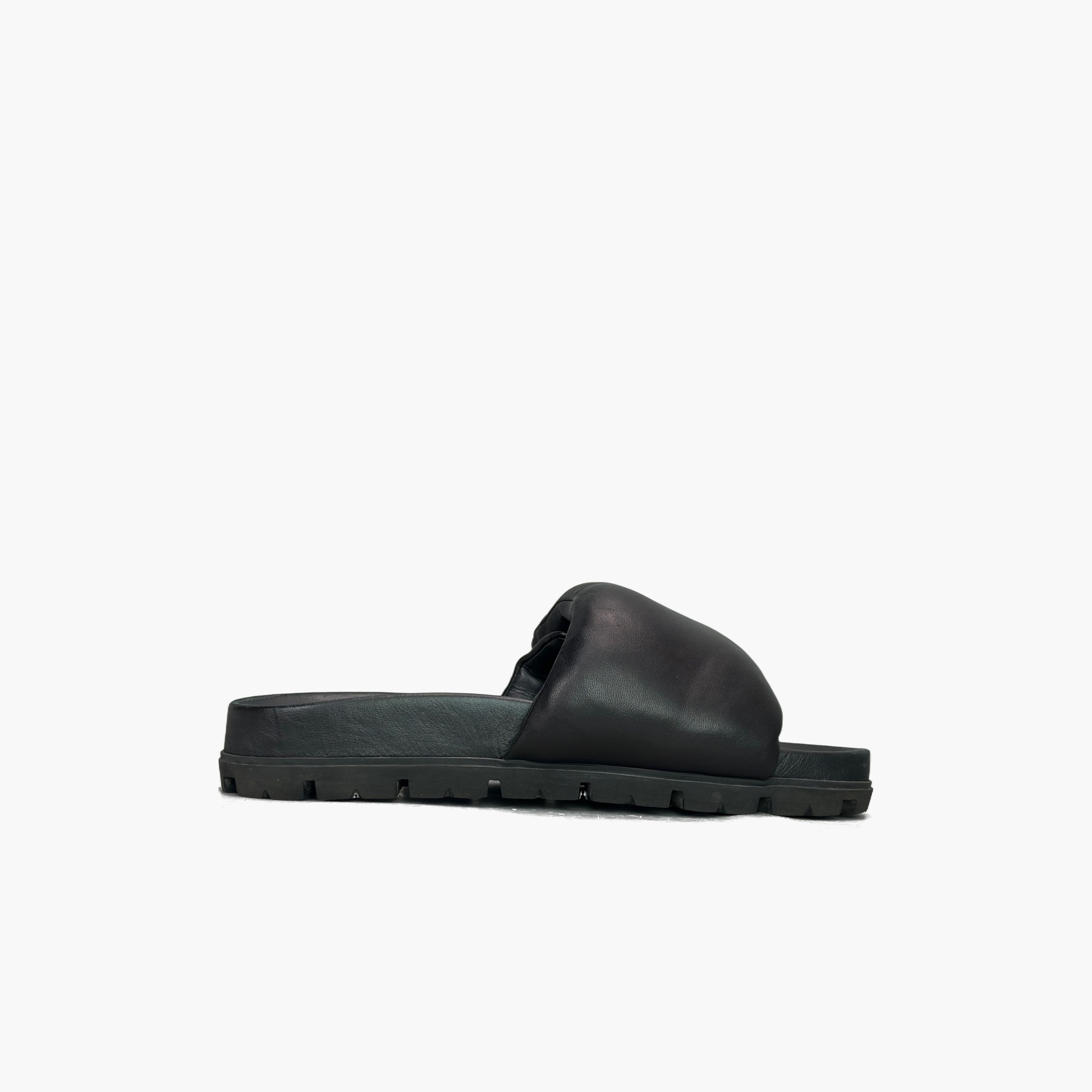 Prada Prada Logo Padded Leather Sandals Size 35 Size US 5 / IT 35 - 2 Thumbnail
