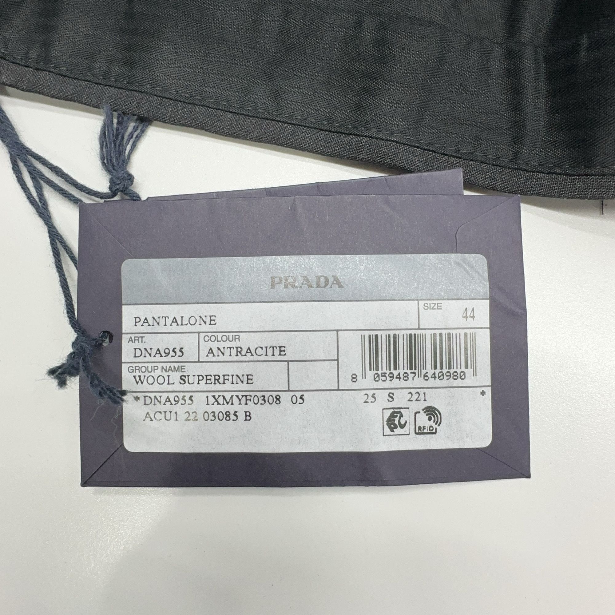 Prada Prada Wool Superfine Trousers Size 28 Size US 28 / EU 44 - 6 Thumbnail