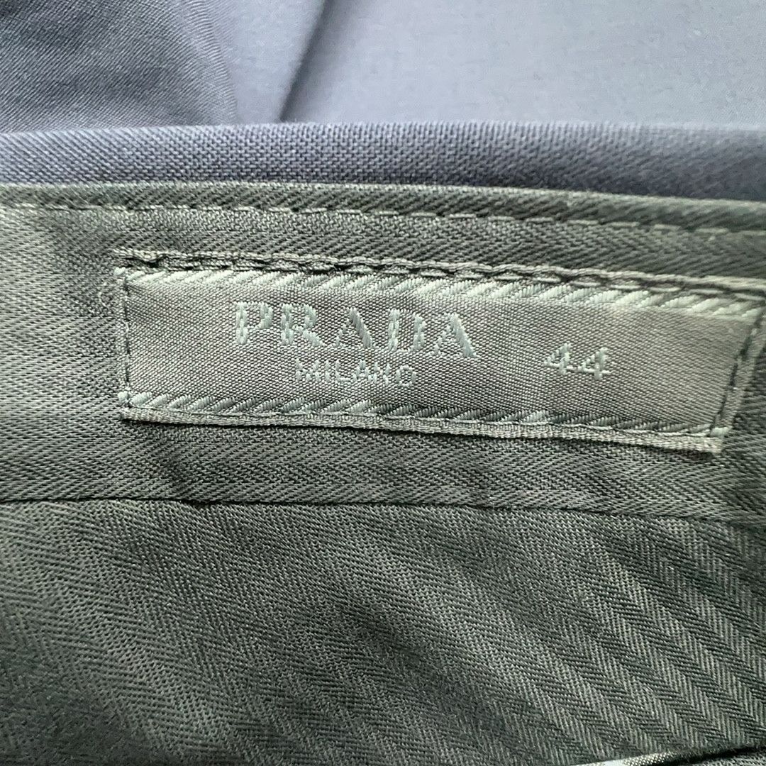 Prada Prada Wool Stretch Trousers Navy Size 44 Size US 28 / EU 44 - 3 Thumbnail