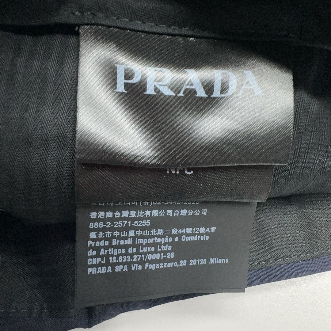 Prada Prada Wool Stretch Trousers Navy Size 44 Size US 28 / EU 44 - 4 Thumbnail