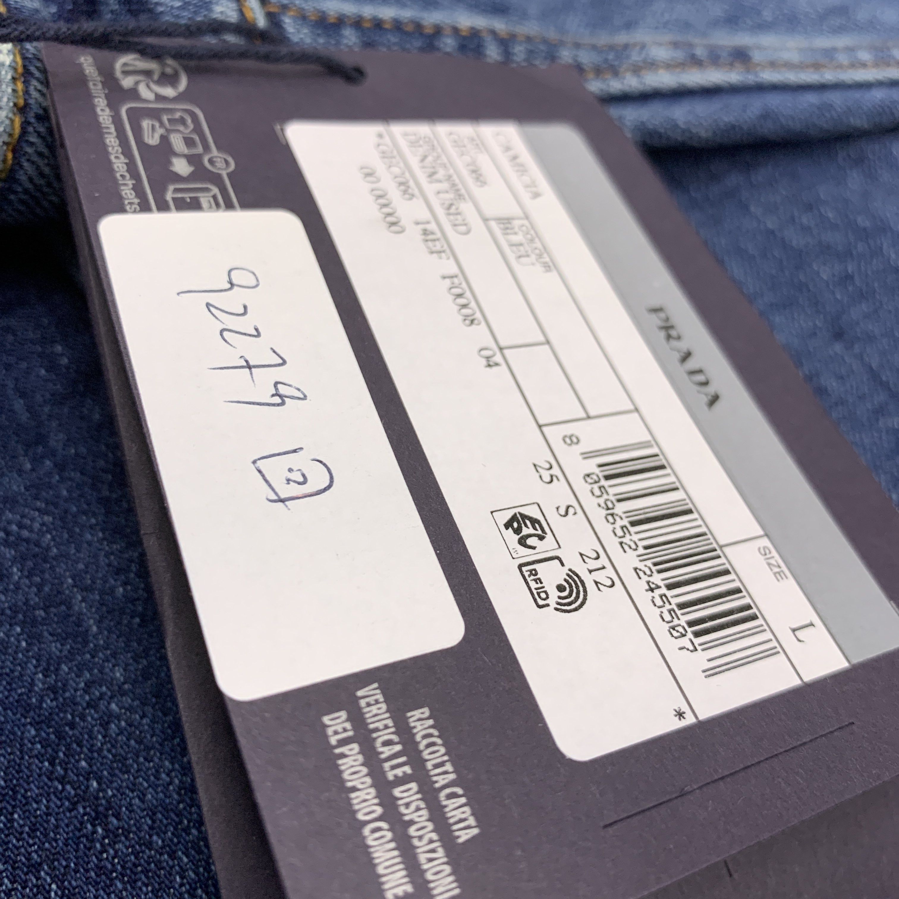 Prada Prada Logo Patch Denim Jacket Size L Size US L / EU 52-54 / 3 - 2 Thumbnail
