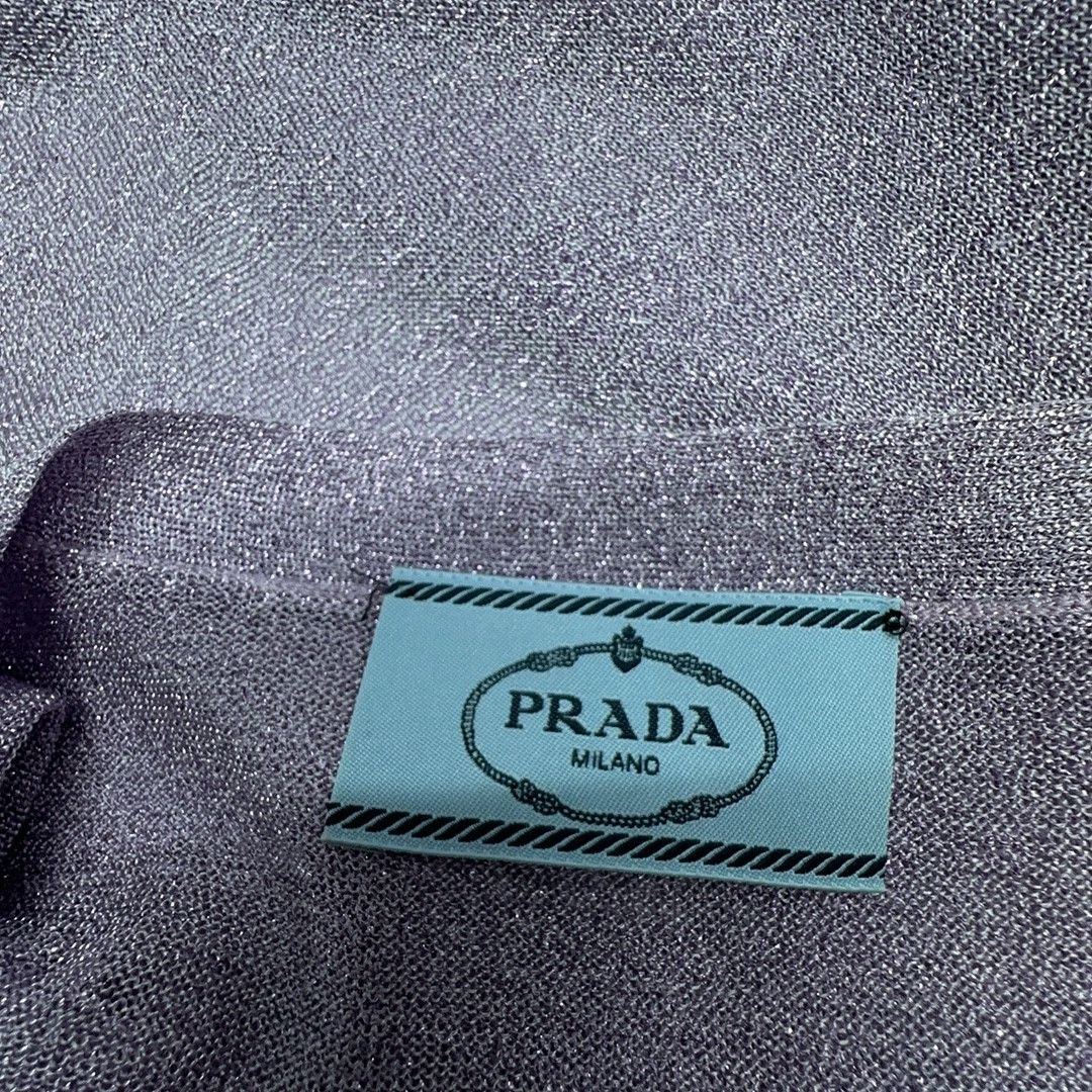 Prada Prada Purple Knit Cardigan Size 38 Size XS / US 0-2 / IT 36-38 - 3 Thumbnail