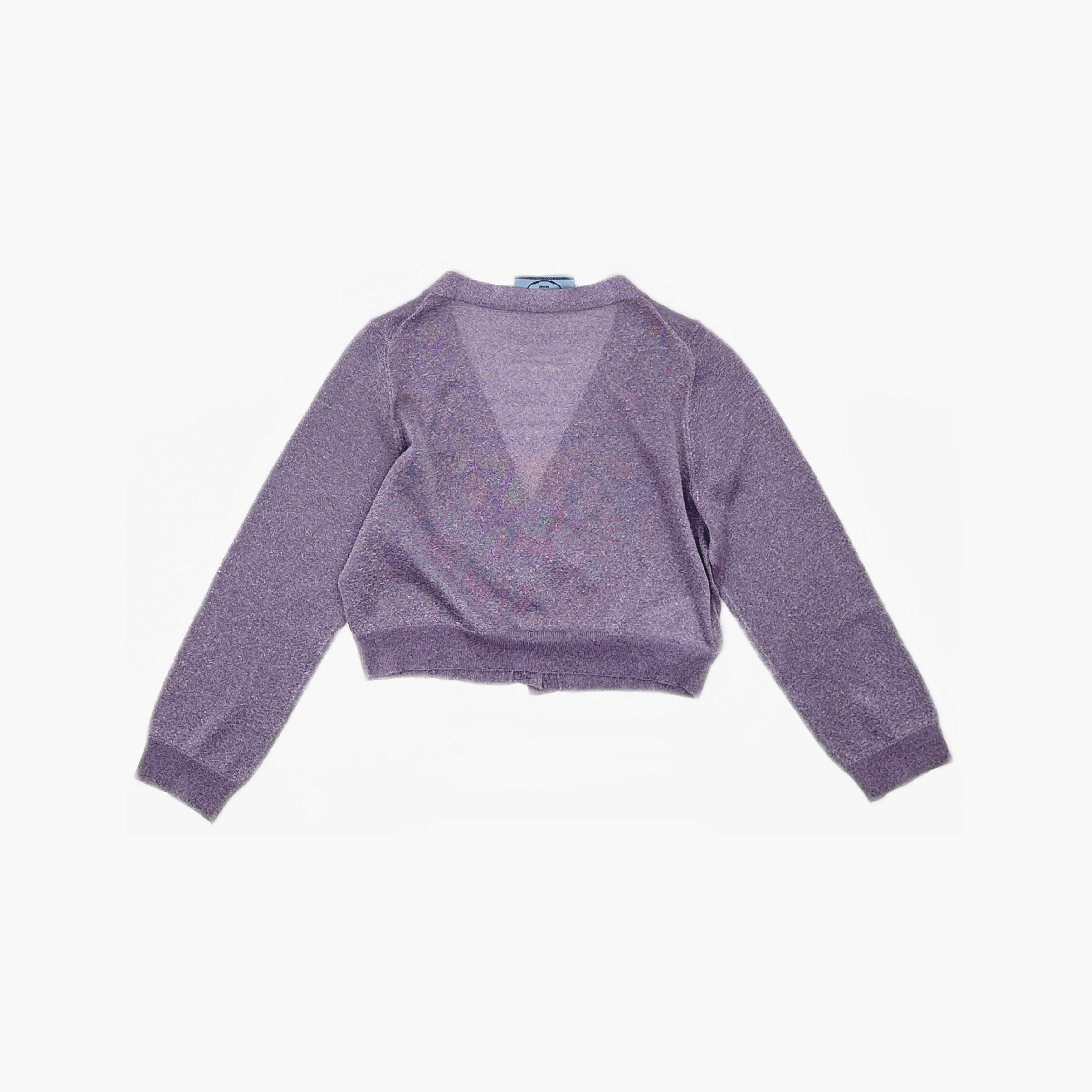 Prada Prada Purple Knit Cardigan Size 38 Size XS / US 0-2 / IT 36-38 - 2 Thumbnail