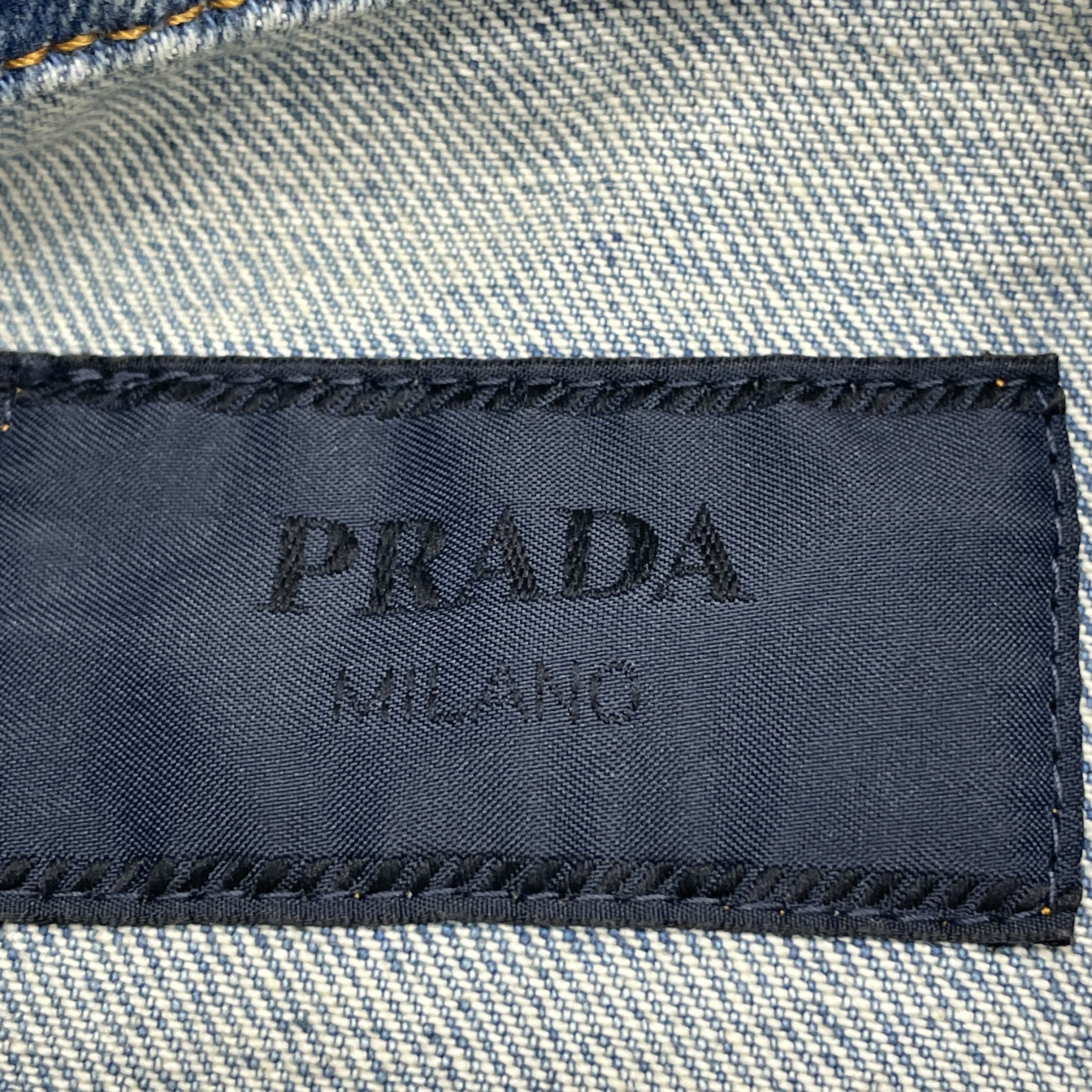 Prada PRADA Blue Denim Jacket Size S Size US S / EU 44-46 / 1 - 3 Thumbnail