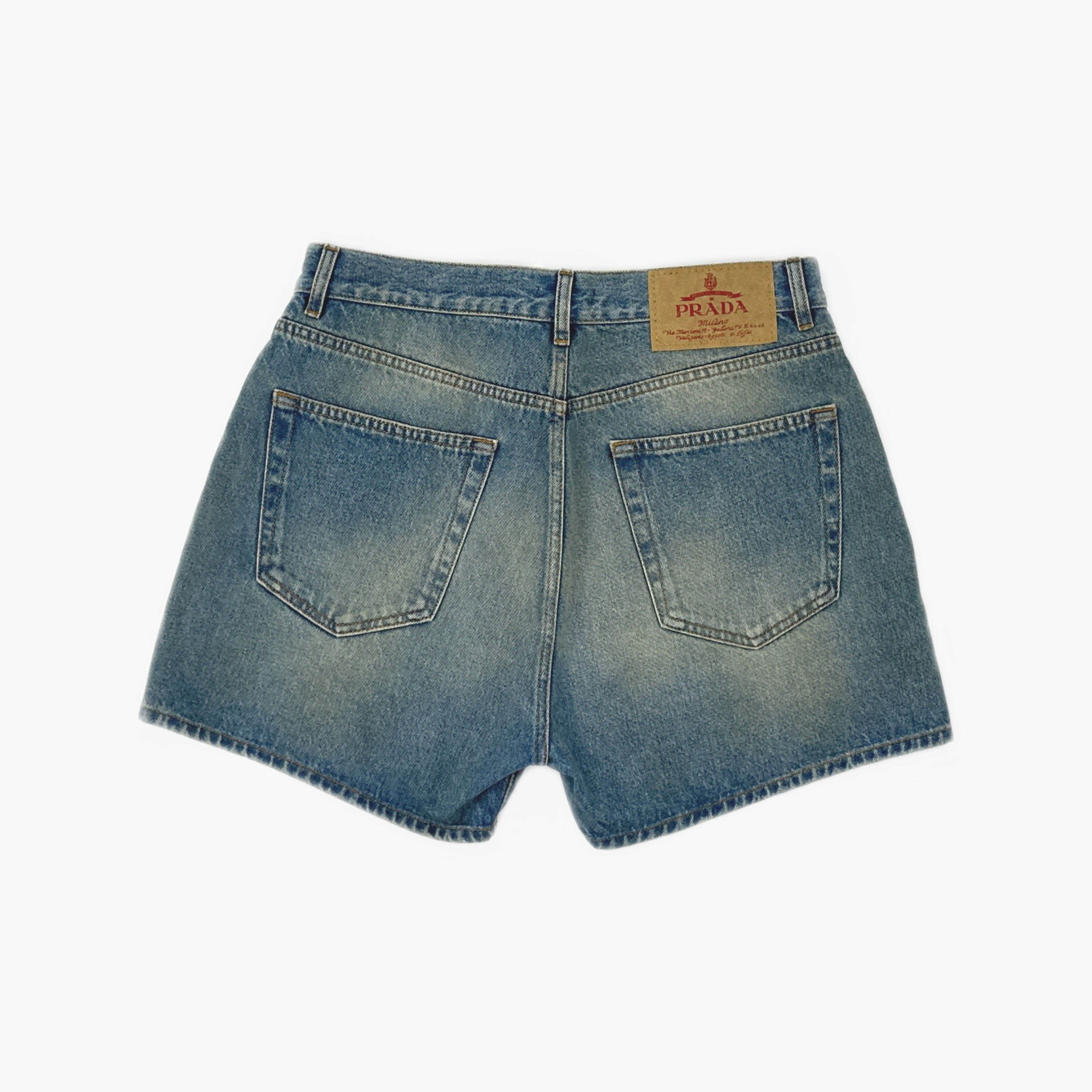 Prada Prada Light Blue Denim Shorts Size 32 Size US 32 / EU 48 - 2 Thumbnail
