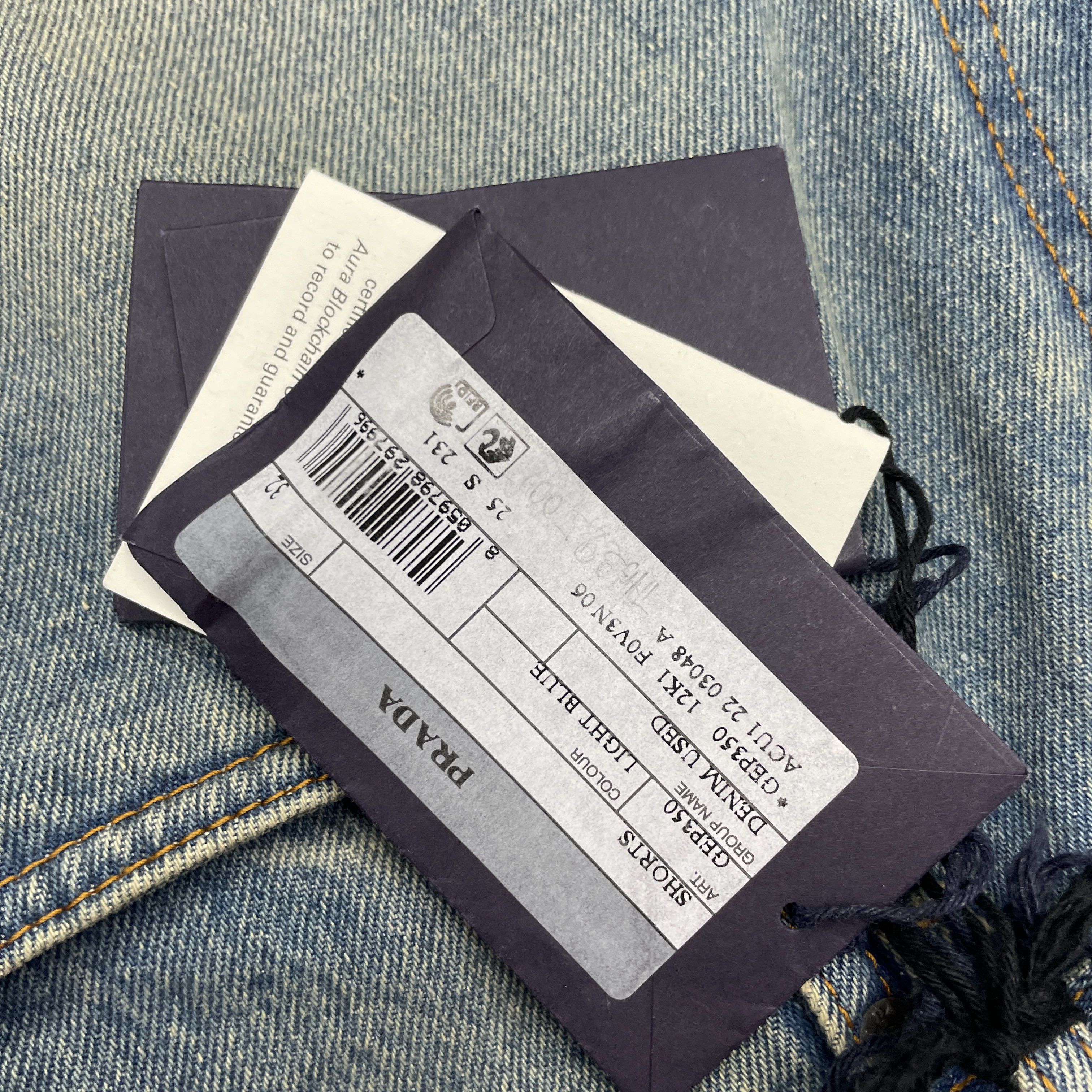 Prada Prada Light Blue Denim Shorts Size 32 Size US 32 / EU 48 - 5 Thumbnail