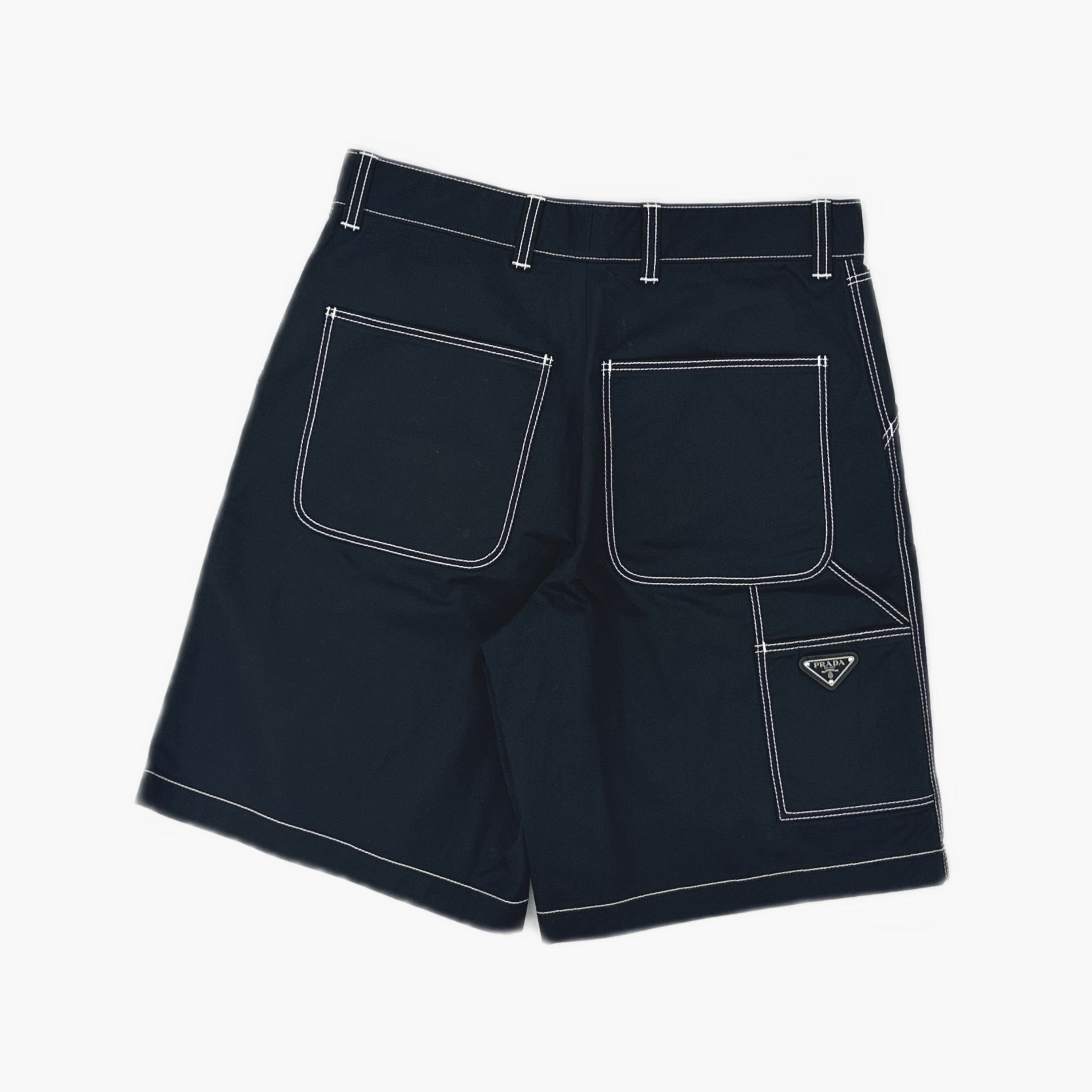 Prada Prada Contrast Stitch Shorts Size 30 Size US 30 / EU 46 - 2 Thumbnail