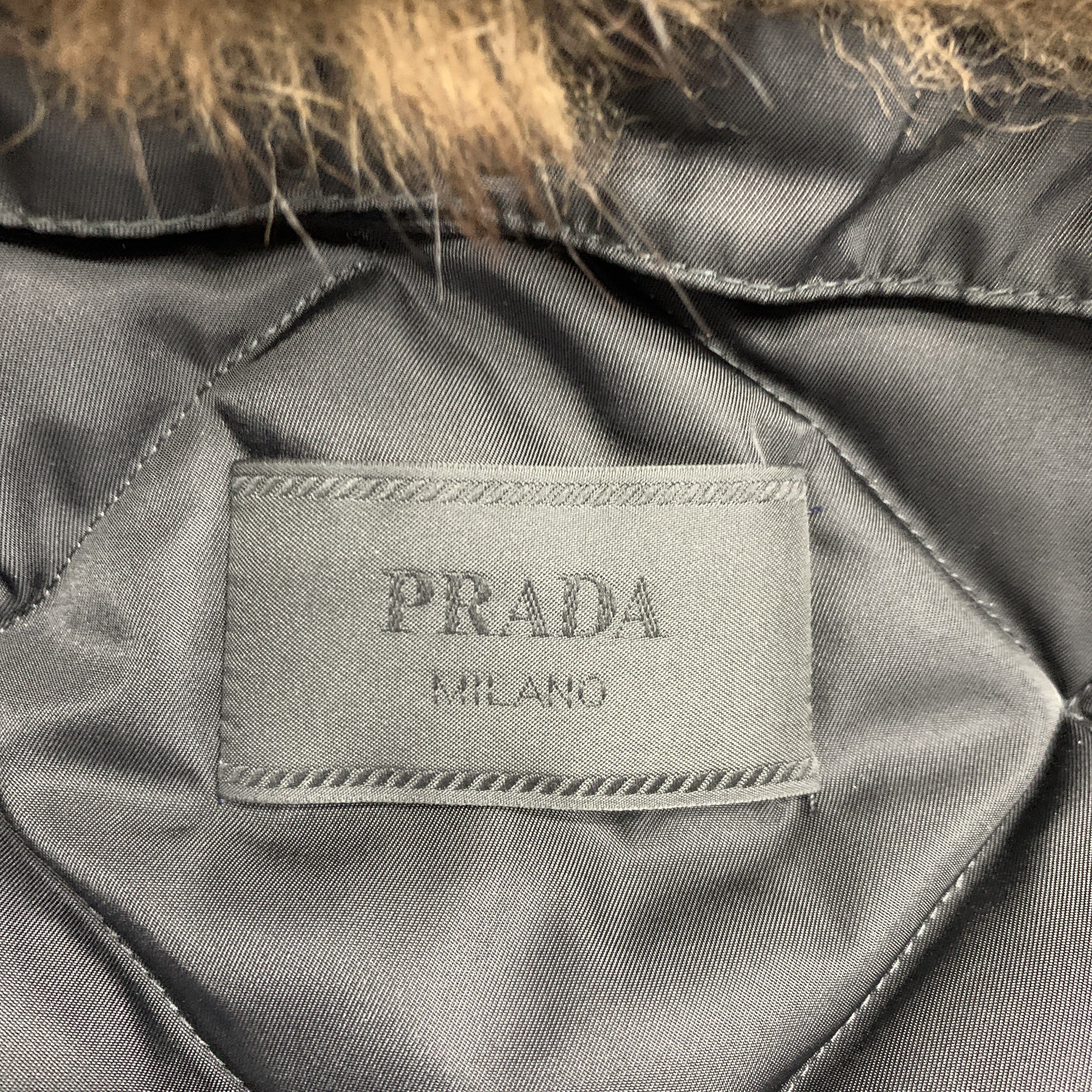 Prada Prada Fur Collar Bomber Jacket Size M Size US M / EU 48-50 / 2 - 3 Thumbnail