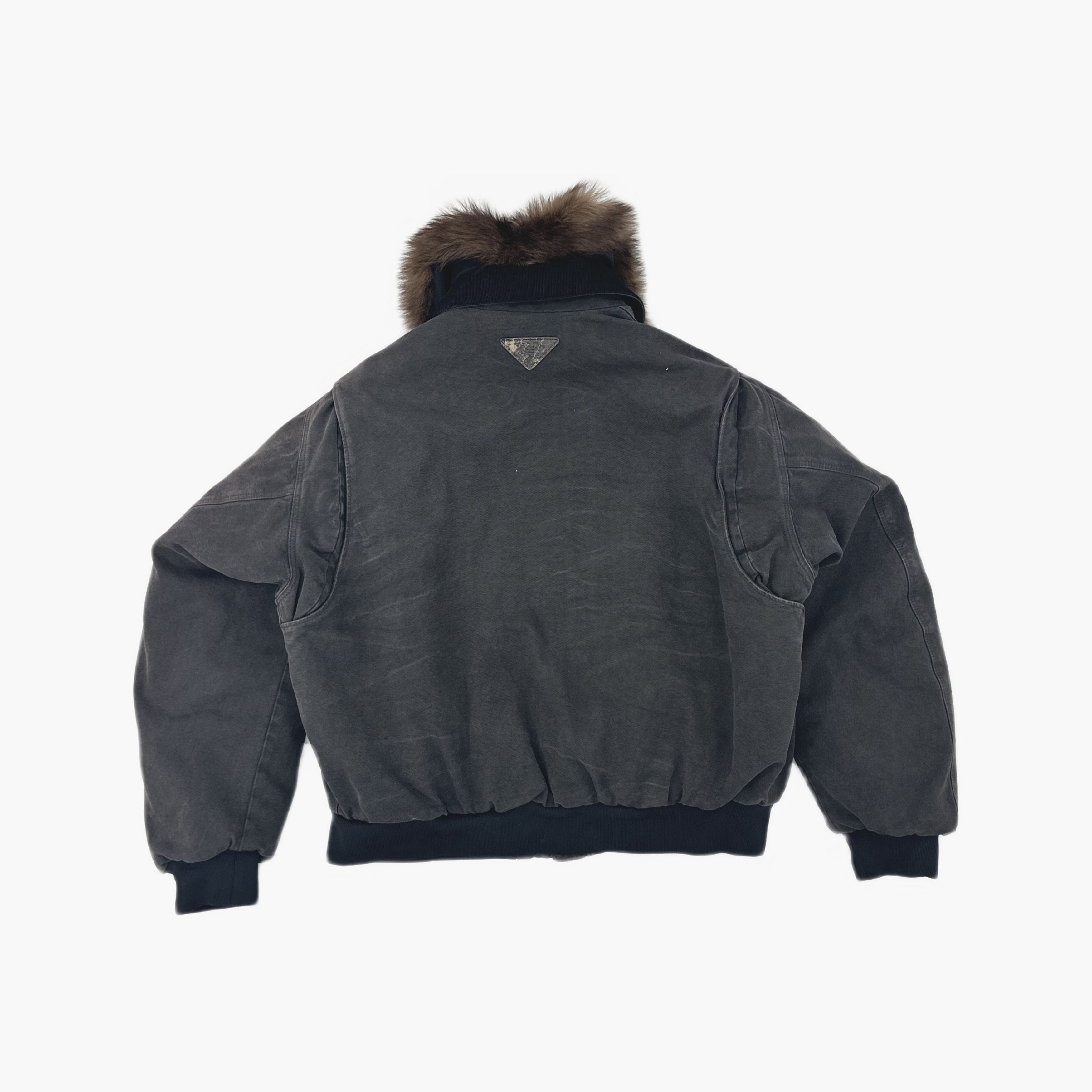 Prada Prada Fur Collar Bomber Jacket Size M Size US M / EU 48-50 / 2 - 2 Thumbnail