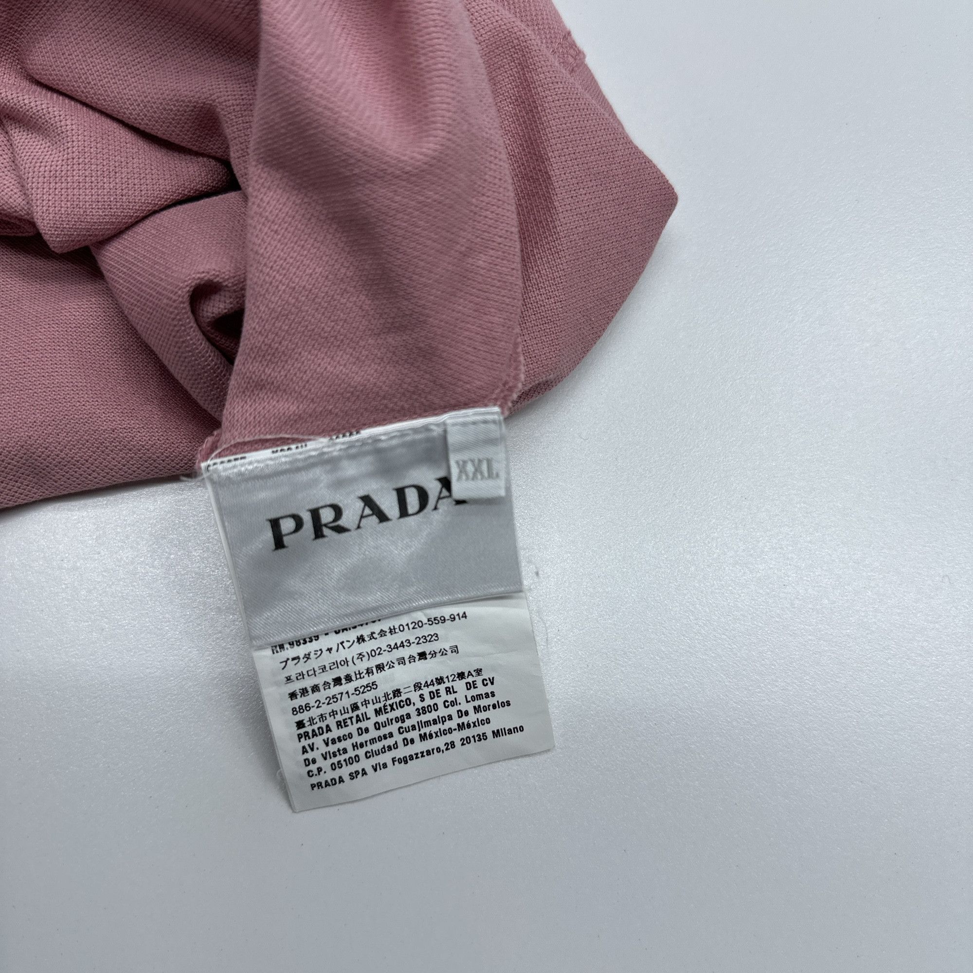 Prada Prada Pink Polo Shirt US XXL Size US XXL / EU 58 / 5 - 4 Thumbnail