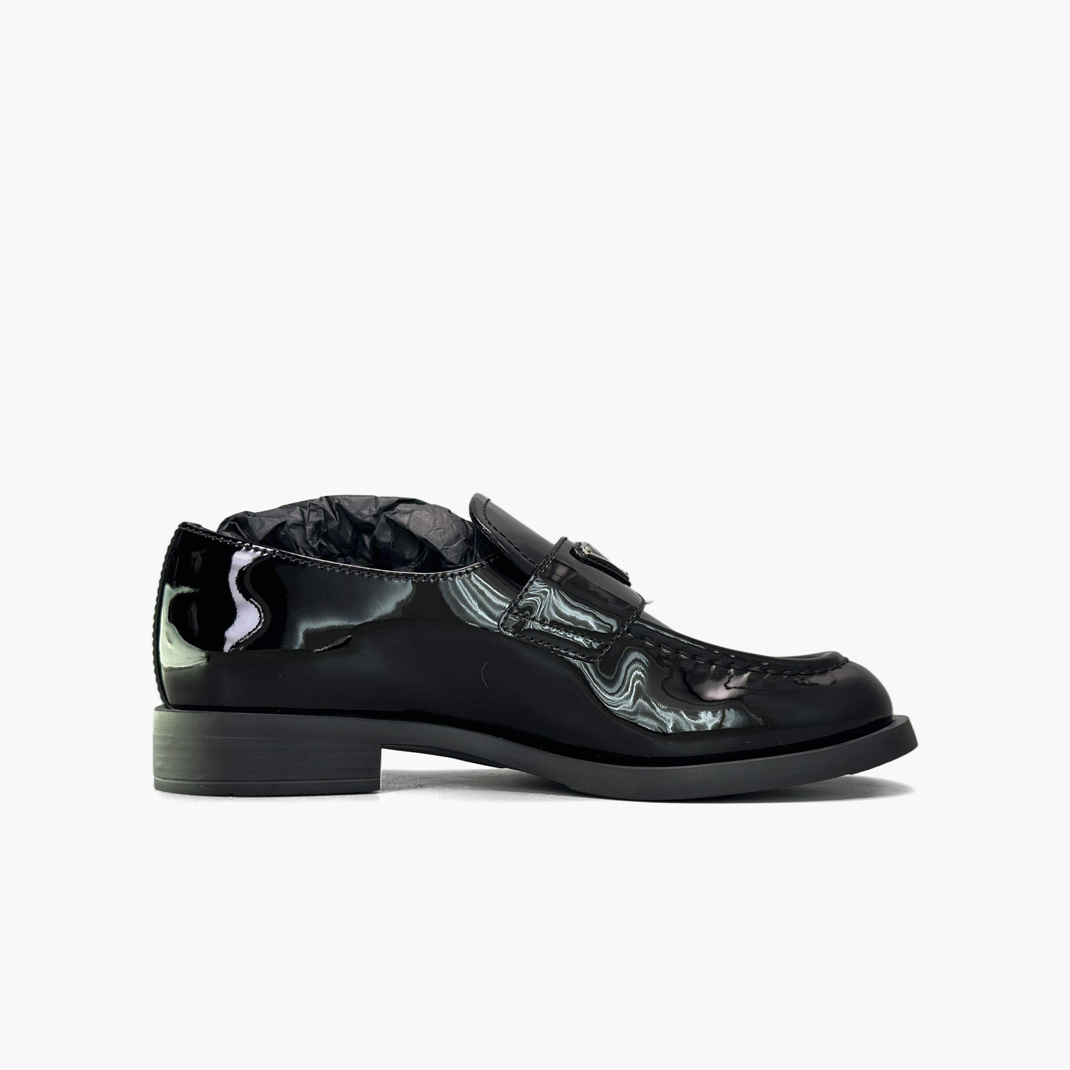 Prada Prada Patent Leather Logo Loafers Size 37 Size US 7 / IT 37 - 2 Thumbnail