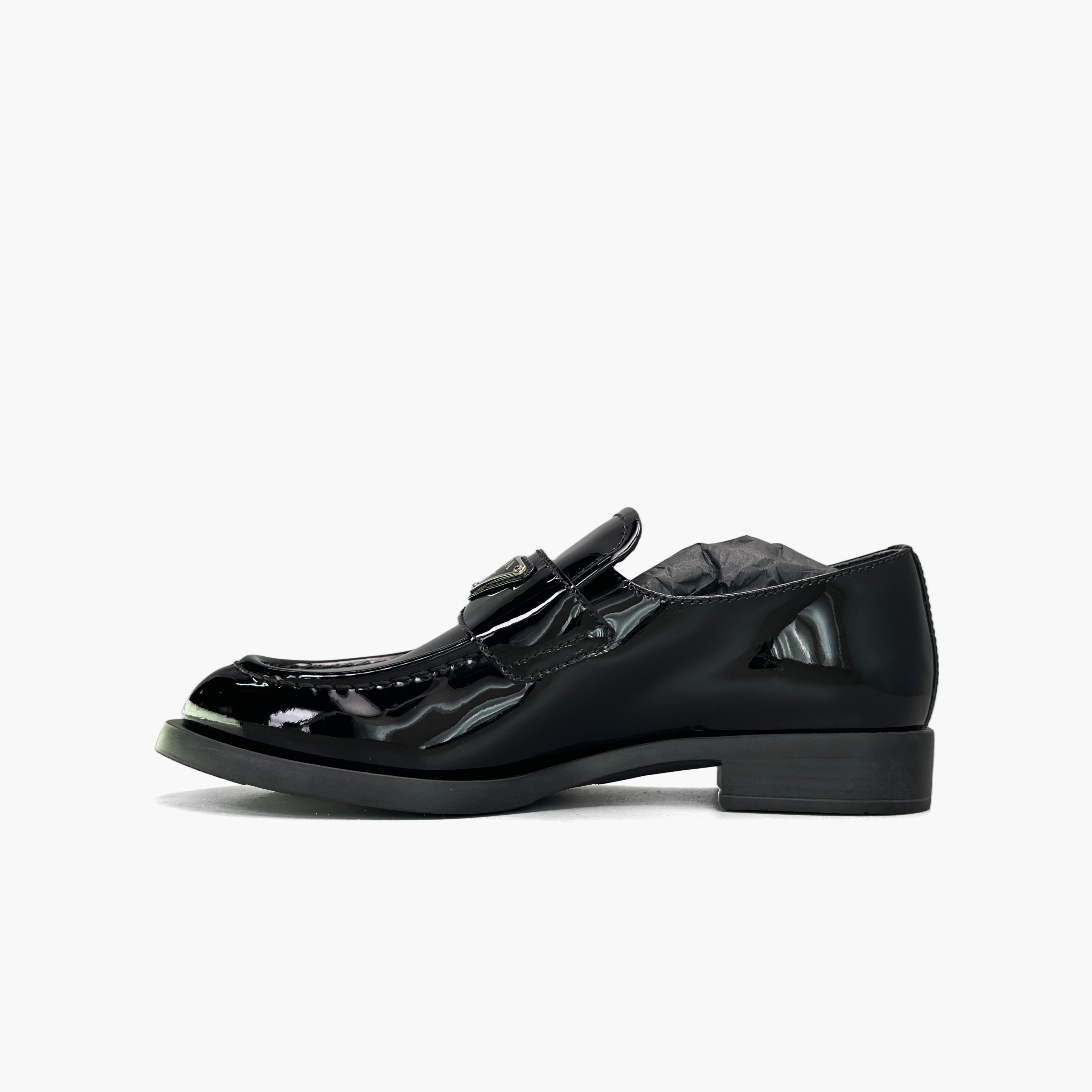 Prada Prada Patent Leather Logo Loafers Size 37 Size US 7 / IT 37 - 3 Thumbnail