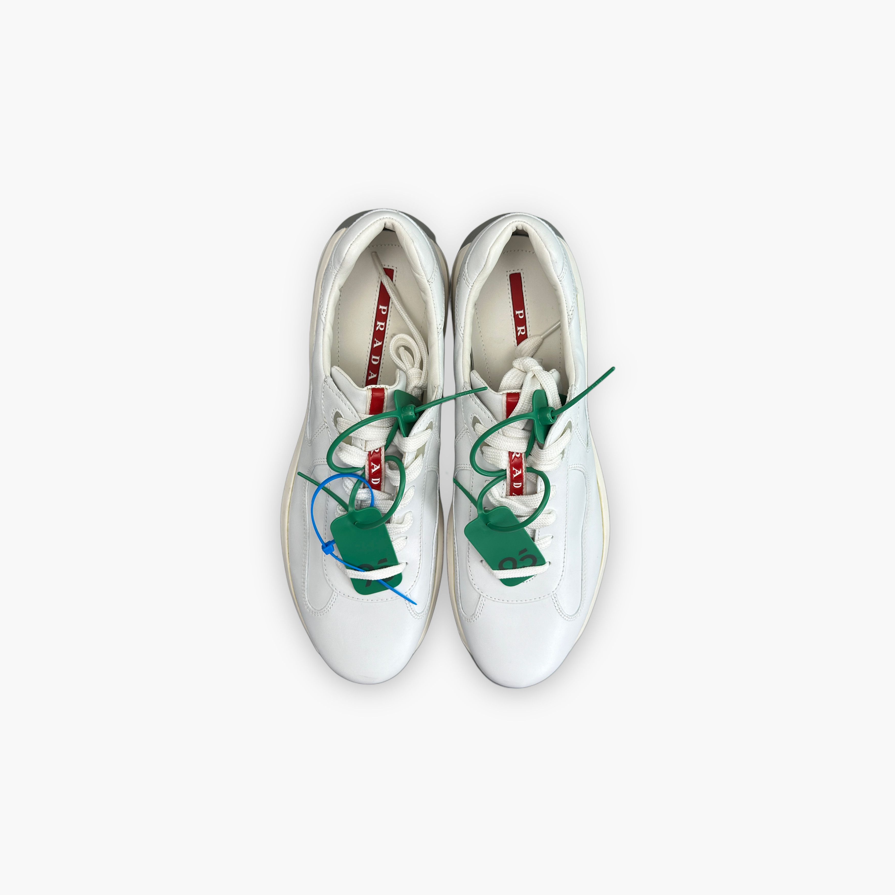 Prada Prada Leather Low-Top Sneakers US 9 Size US 9 / EU 42 - 9 Thumbnail