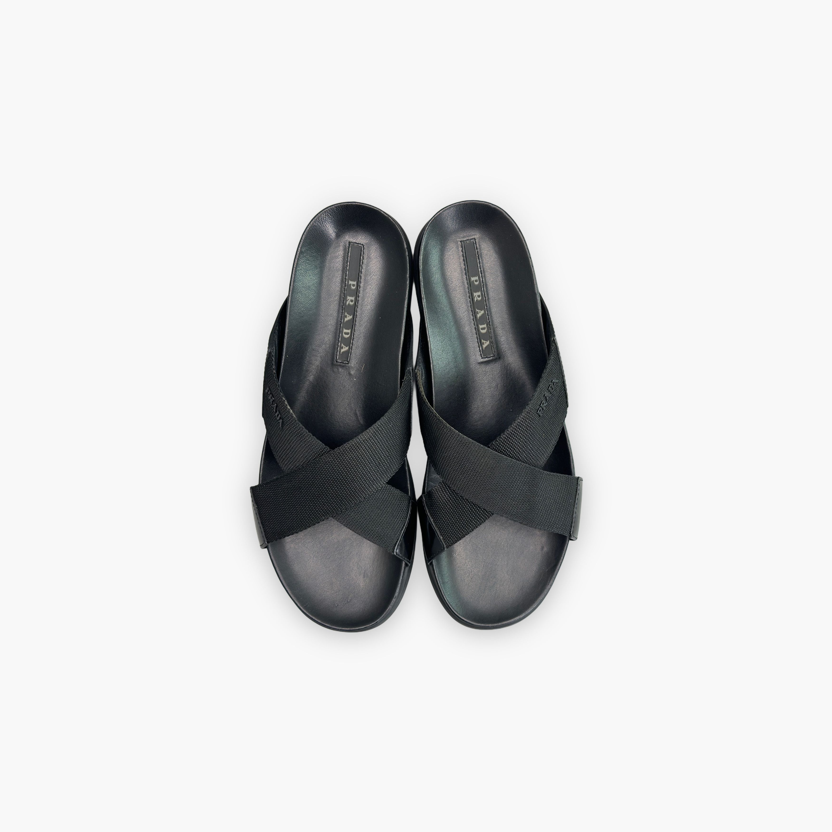Prada Prada Cross Strap Sandals US 9 Size US 9 / EU 42 - 9 Thumbnail