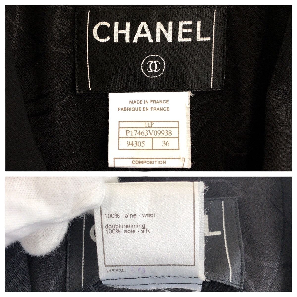 Chanel Chanel CHANEL Wool Silk Jacket Textile Outerwear P17463V09938 DUTY FREE for USA Size ONE SIZE - 3 Thumbnail