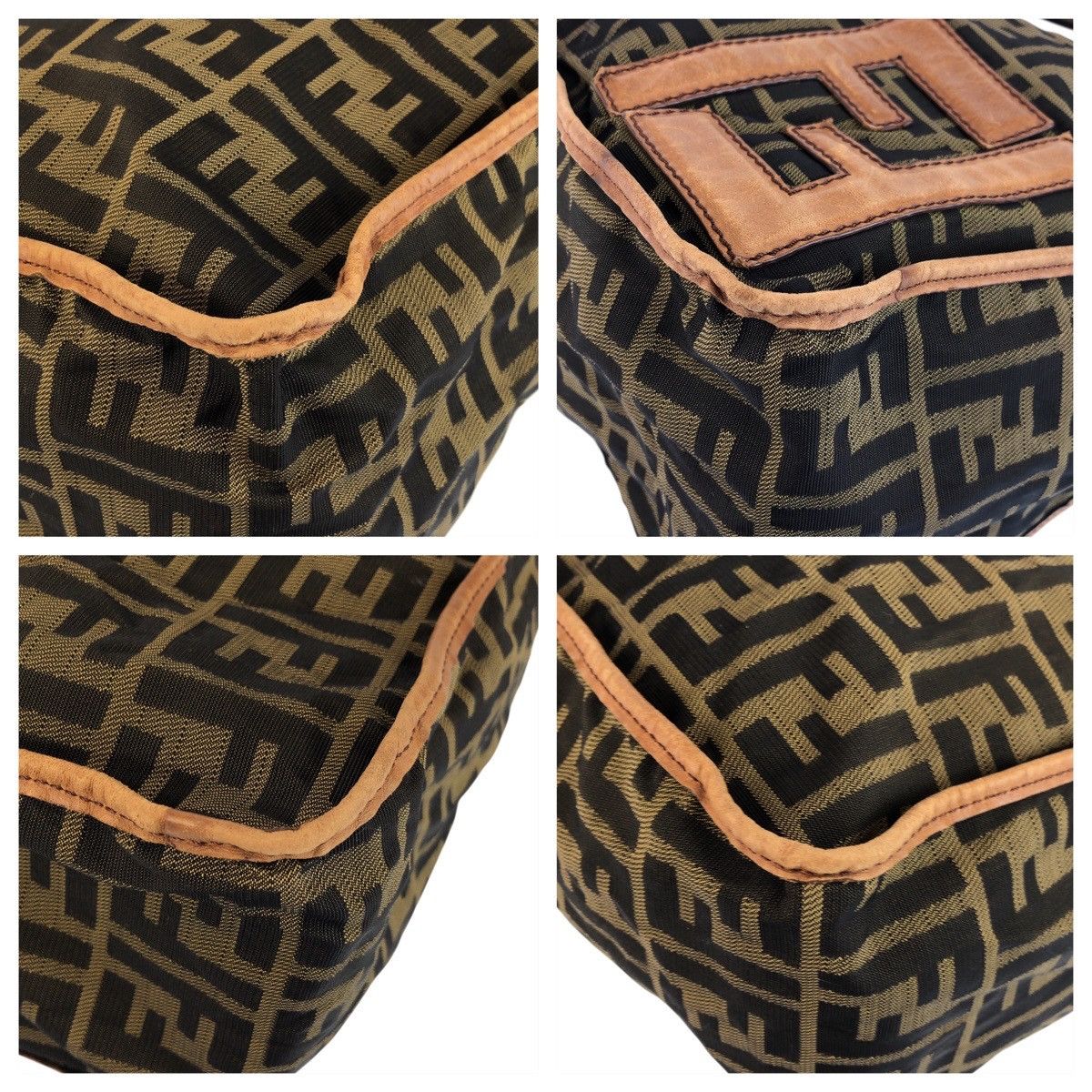Fendi Fendi Fendi Zucca Nylon Leather Shoulder Bag Textile Shoulder Bag 7VA148 DUTY FREE for USA Size ONE SIZE - 3 Thumbnail