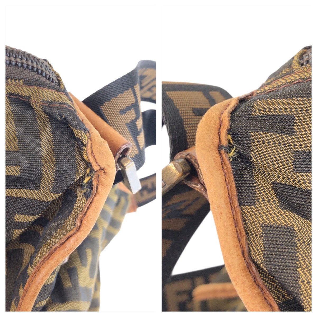 Fendi Fendi Fendi Zucca Nylon Leather Shoulder Bag Textile Shoulder Bag 7VA148 DUTY FREE for USA Size ONE SIZE - 6 Thumbnail