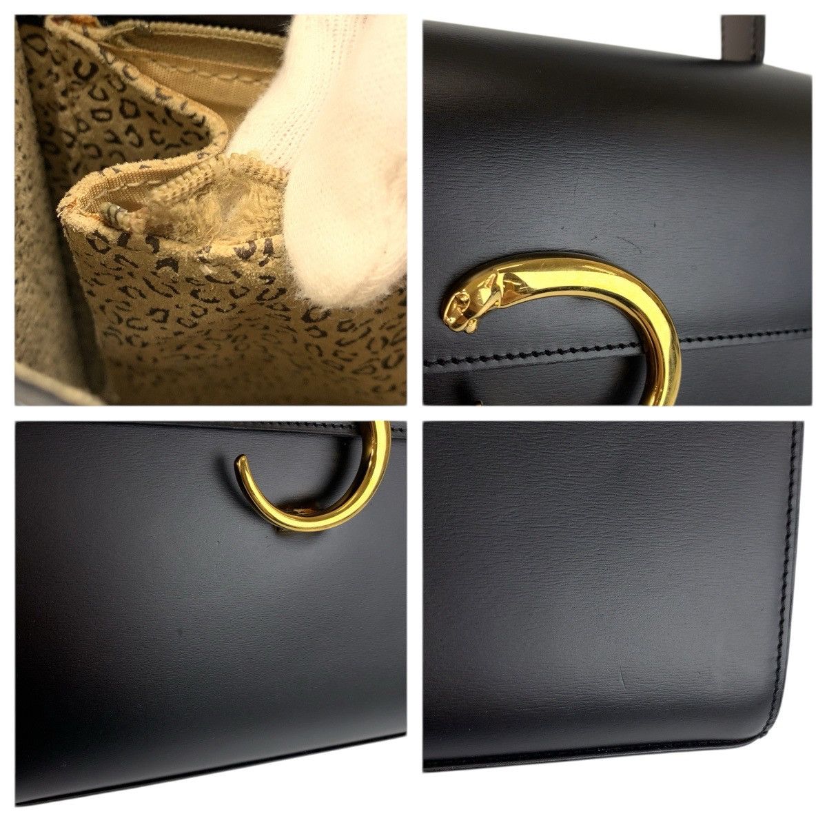 Cartier Cartier Cartier Panthere Leather Handbag Leather Handbag DUTY FREE for USA Size ONE SIZE - 5 Thumbnail