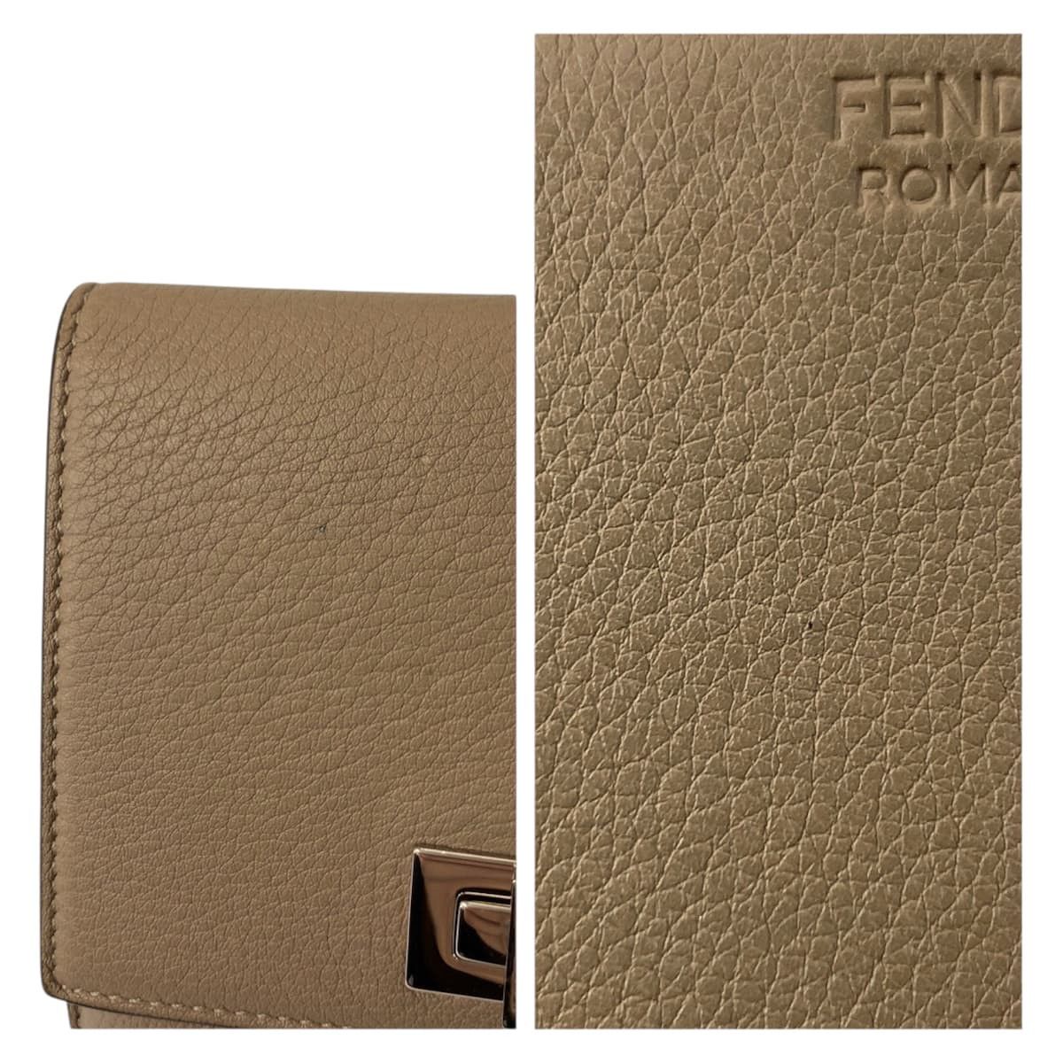 Fendi Fendi Fendi Peekaboo Selleria Leather Wallet Leather Short Wallet 8M0438 DUTY FREE for USA Size ONE SIZE - 9 Thumbnail