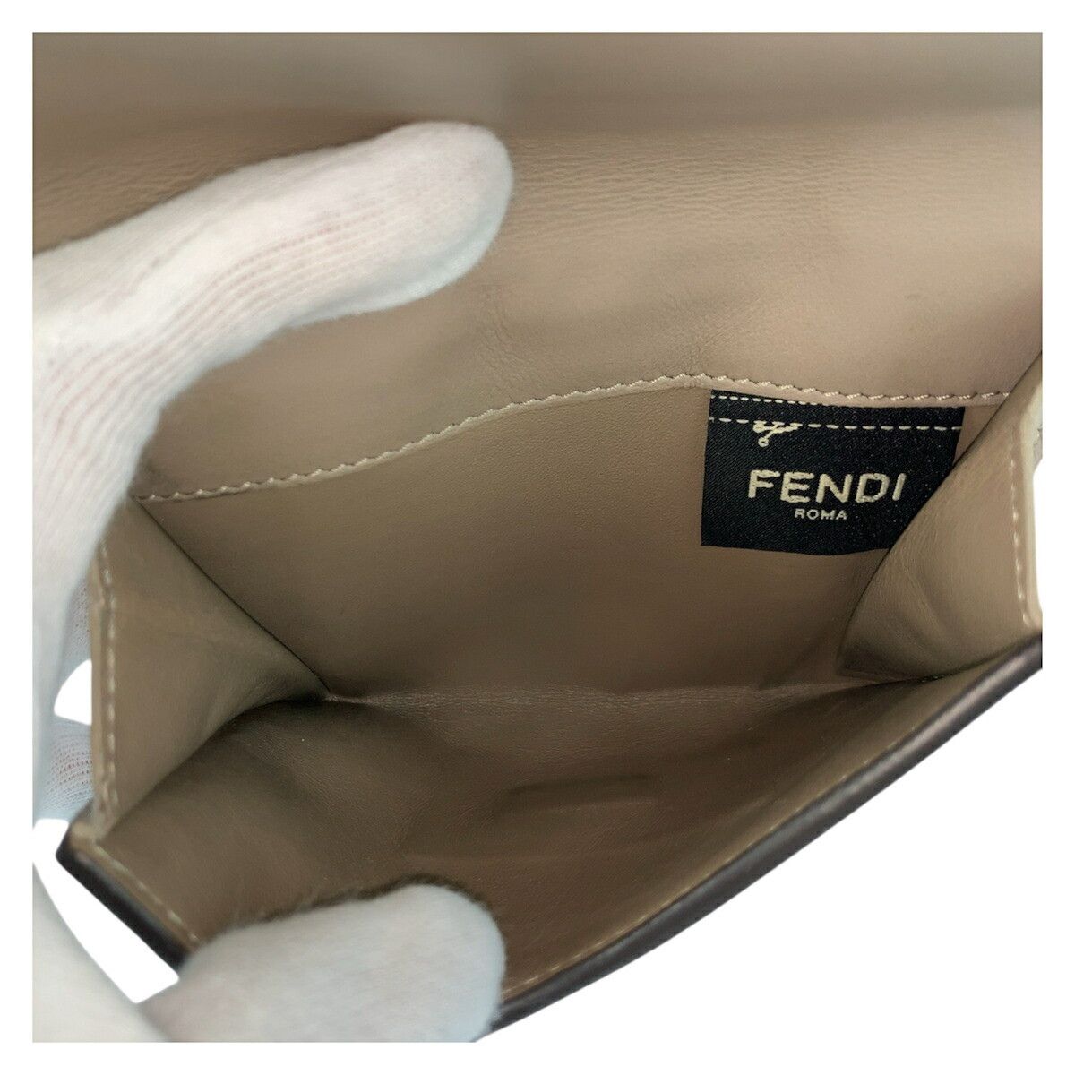Fendi Fendi Fendi Peekaboo Selleria Leather Wallet Leather Short Wallet 8M0438 DUTY FREE for USA Size ONE SIZE - 5 Thumbnail