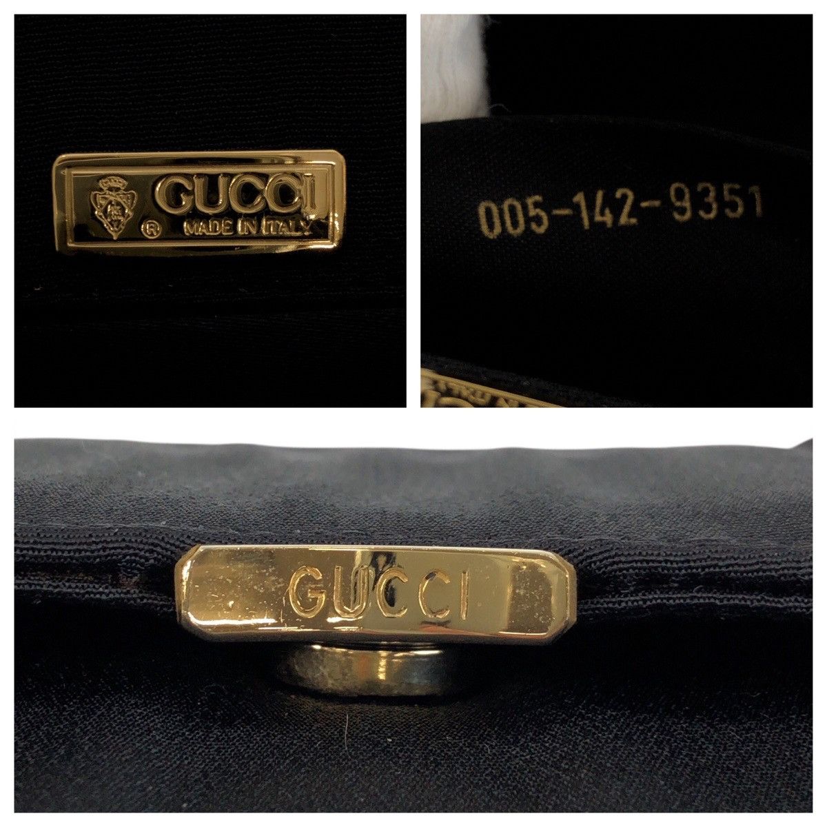 Gucci Gucci Gucci Satin Clutch Bag Textile Clutch Bag 0051429351 DUTY FREE for USA Size ONE SIZE - 5 Thumbnail
