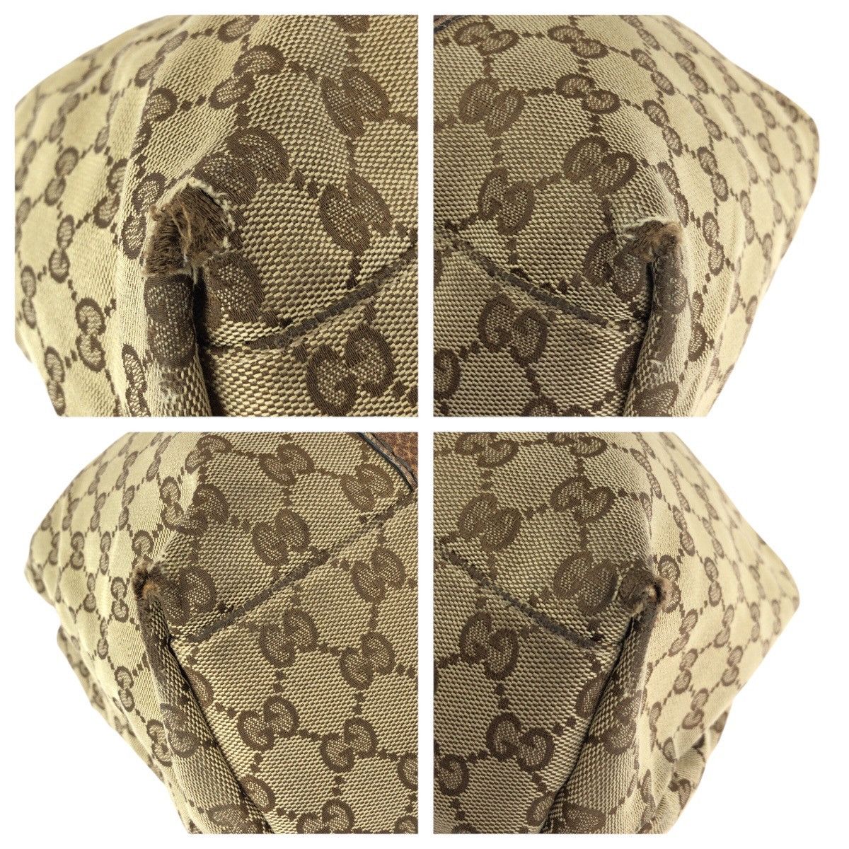 Gucci Gucci Gucci GG Canvas Leather Tote Bag Textile Tote Bag 232947 DUTY FREE for USA Size ONE SIZE - 3 Thumbnail