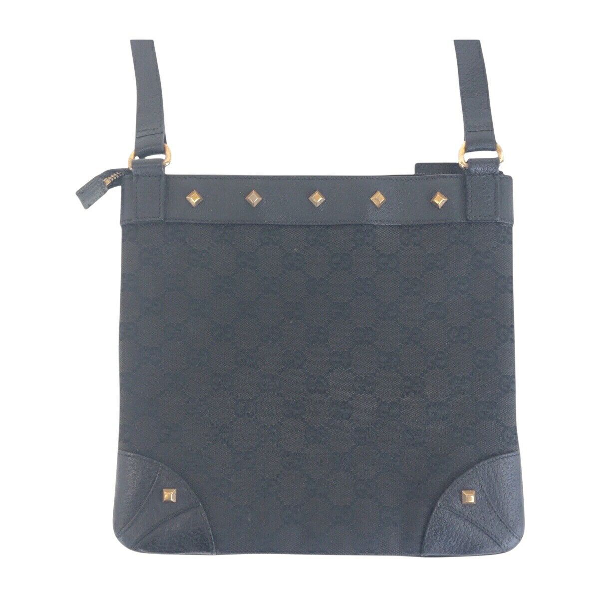Gucci Gucci Gucci GG Canvas Leather Shoulder Bag Textile Shoulder Bag 120893 DUTY FREE for USA Size ONE SIZE - 2 Thumbnail
