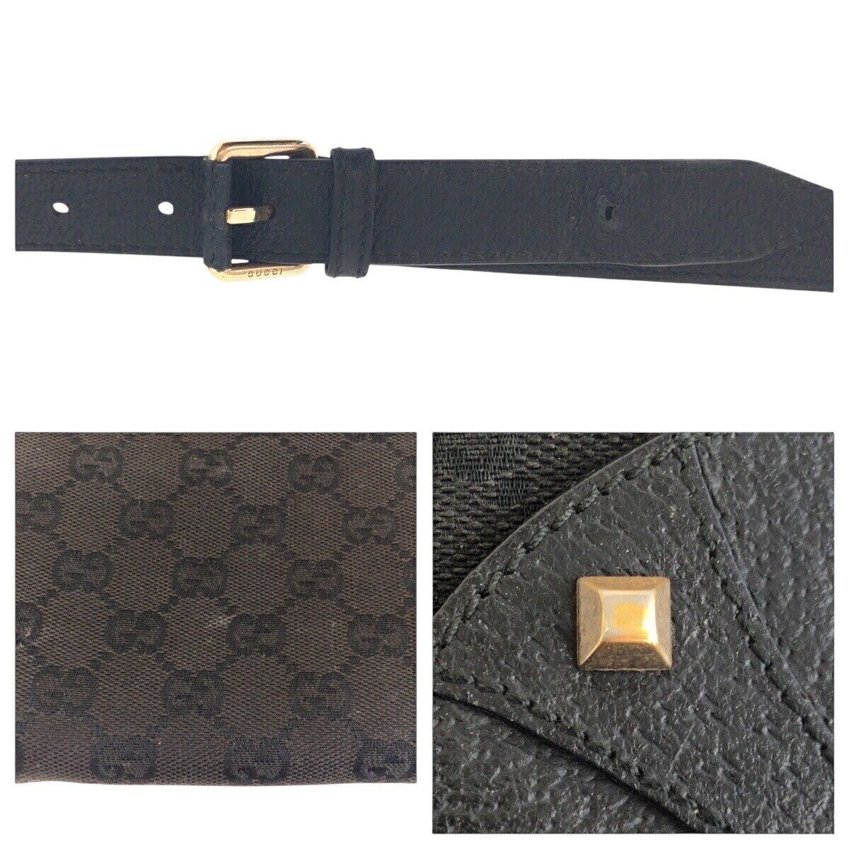 Gucci Gucci Gucci GG Canvas Leather Shoulder Bag Textile Shoulder Bag 120893 DUTY FREE for USA Size ONE SIZE - 6 Thumbnail