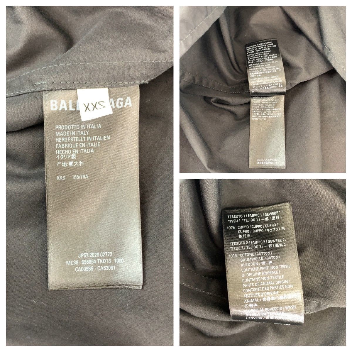 Balenciaga Balenciaga Balenciaga Cotton Long Sleeve Shirt Textile Dress Shirt 658854TKO13 DUTY FREE for USA Size ONE SIZE - 4 Thumbnail