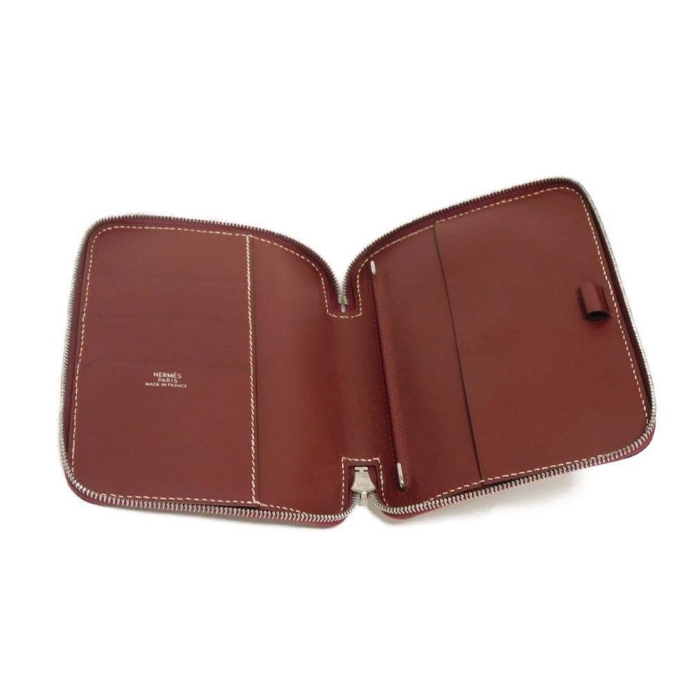Hermes Hermes Hermes Agenda Zip Calfskin Notebook Cover Leather Other E DUTY FREE for USA Size ONE SIZE - 5 Thumbnail
